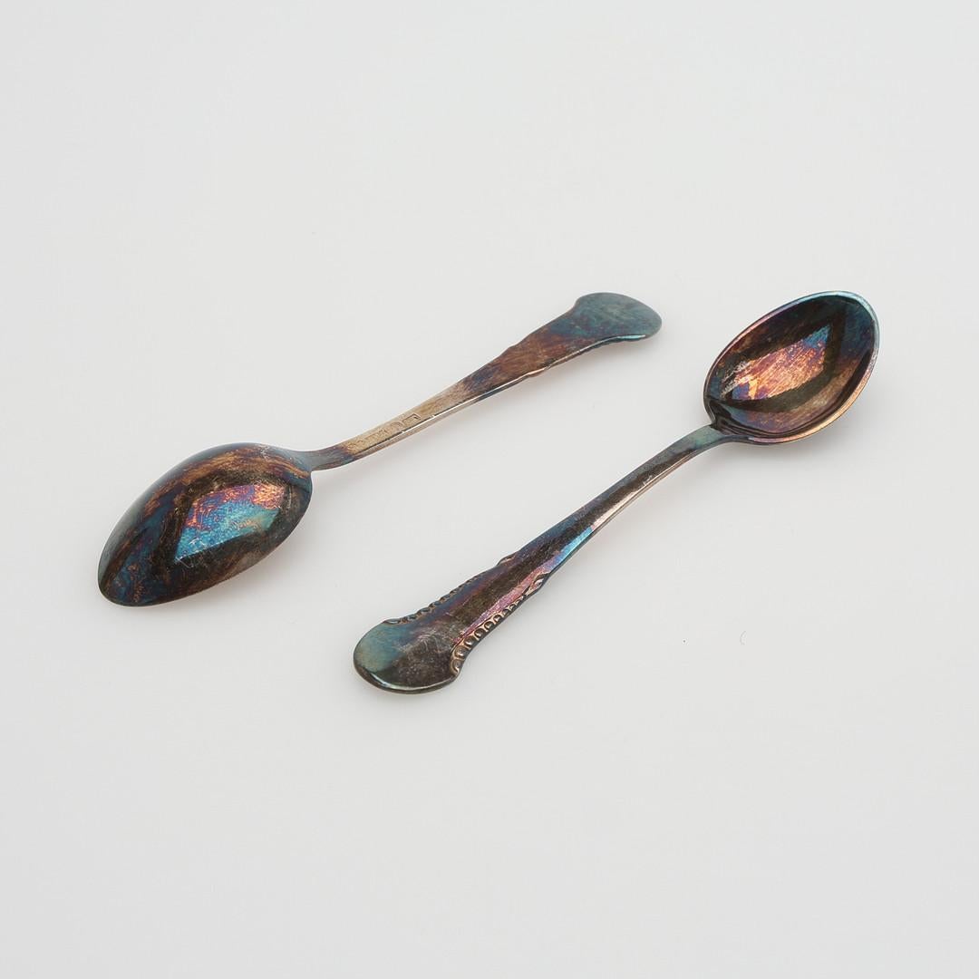 Cucharillas de café exclusivas para té, 47 uds. Caja de 4 juegos de plata de ley y colección de rarezas en Excelente estado para la venta en Wembley, GB
