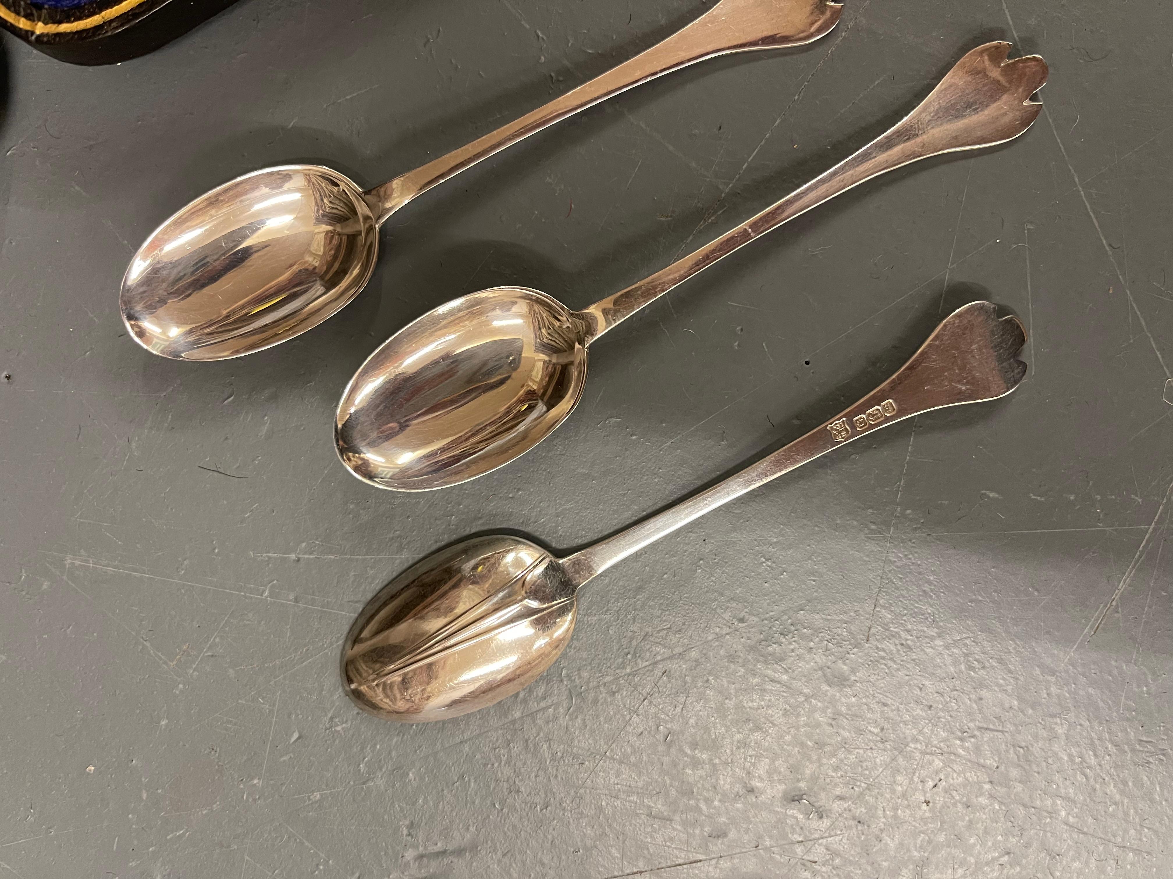 Cucharillas de café exclusivas para té, 7 uds. cucharillas y cucharas de plata de ley y caja. en venta 1