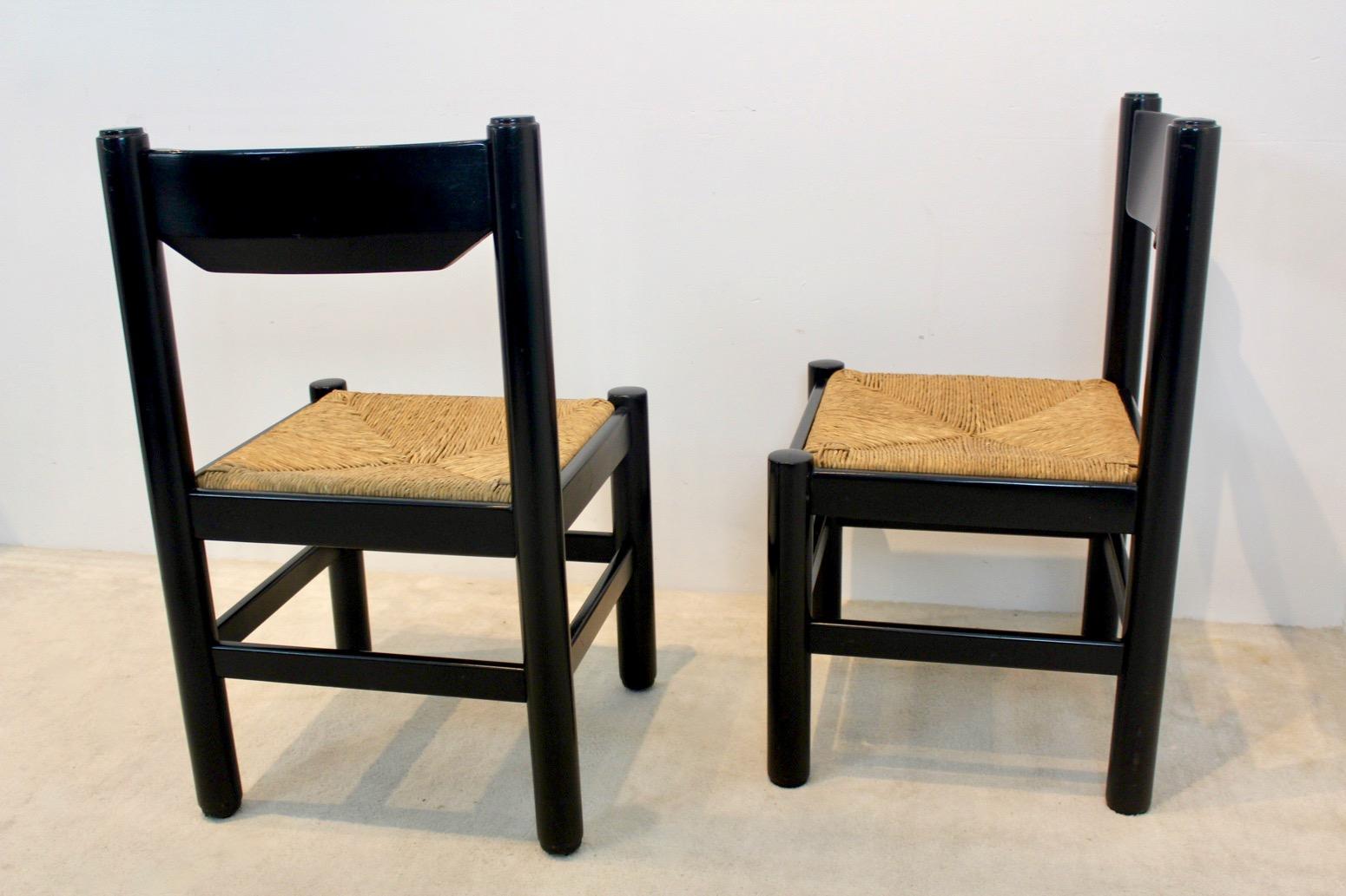 20th Century Exclusive Vico Magistretti style Dining Chairs