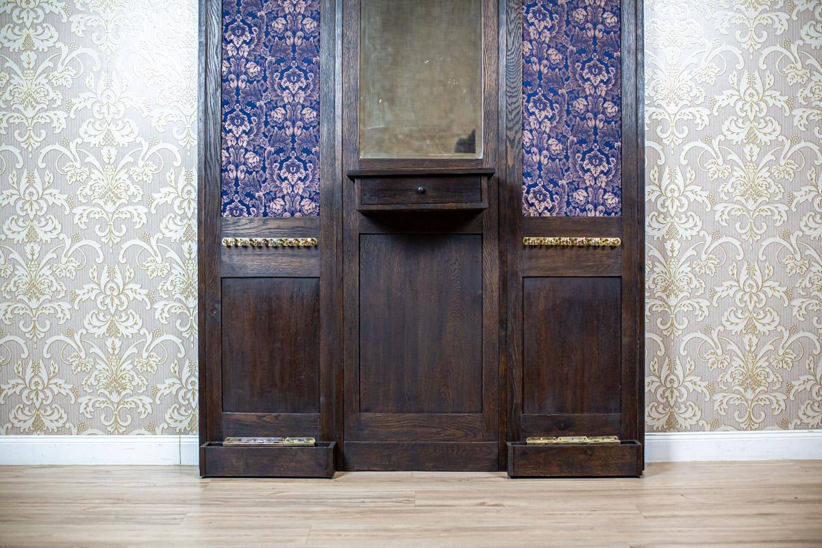 Exclusive Wardrobe from the Early 20th Century with Blue Decorative Elements 7