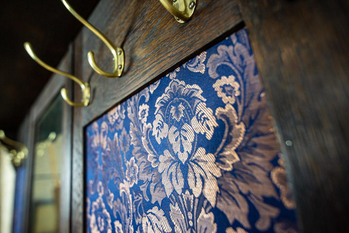 Exclusive Wardrobe from the Early 20th Century with Blue Decorative Elements 14