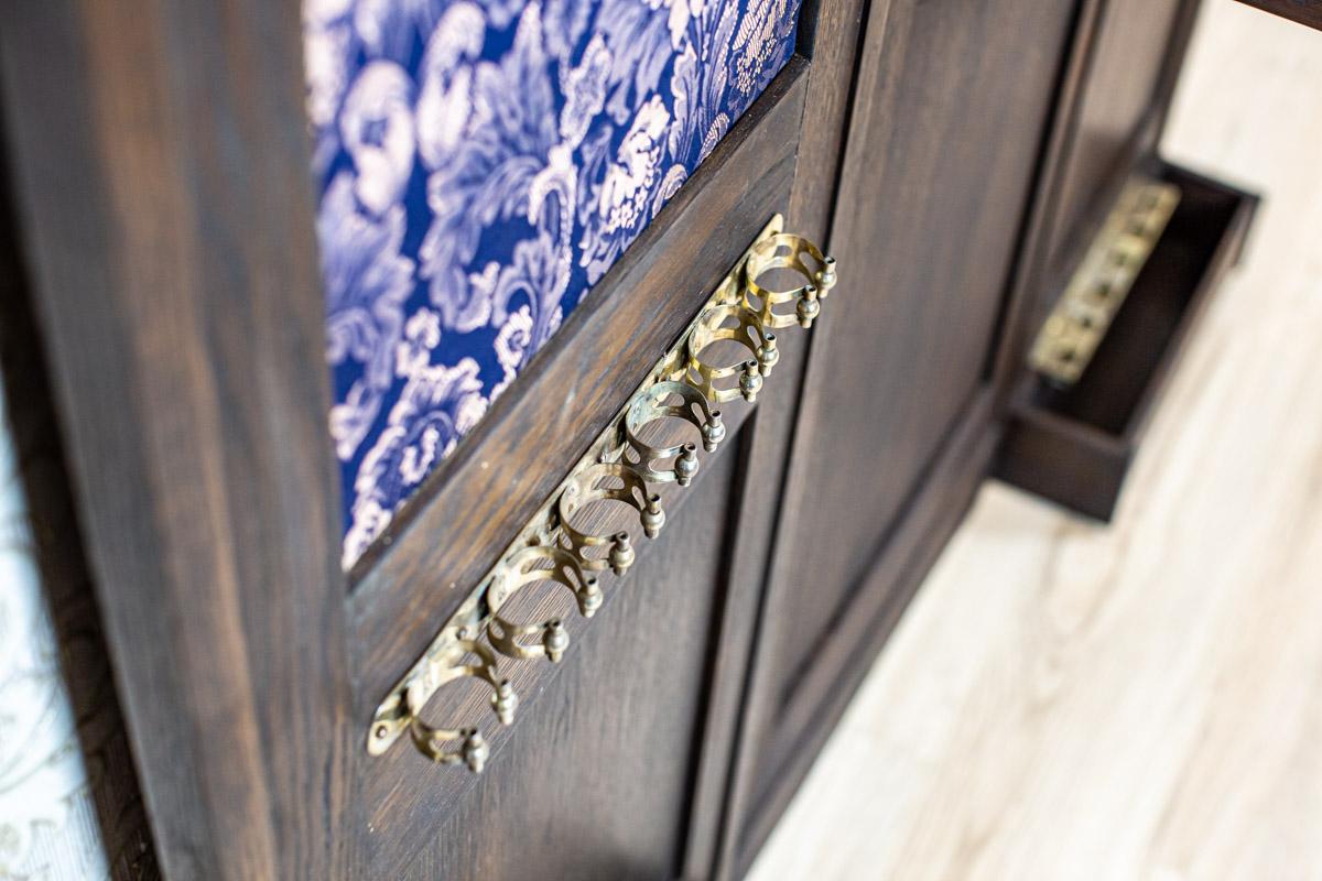 Exclusive Wardrobe from the Early 20th Century with Blue Decorative Elements 4