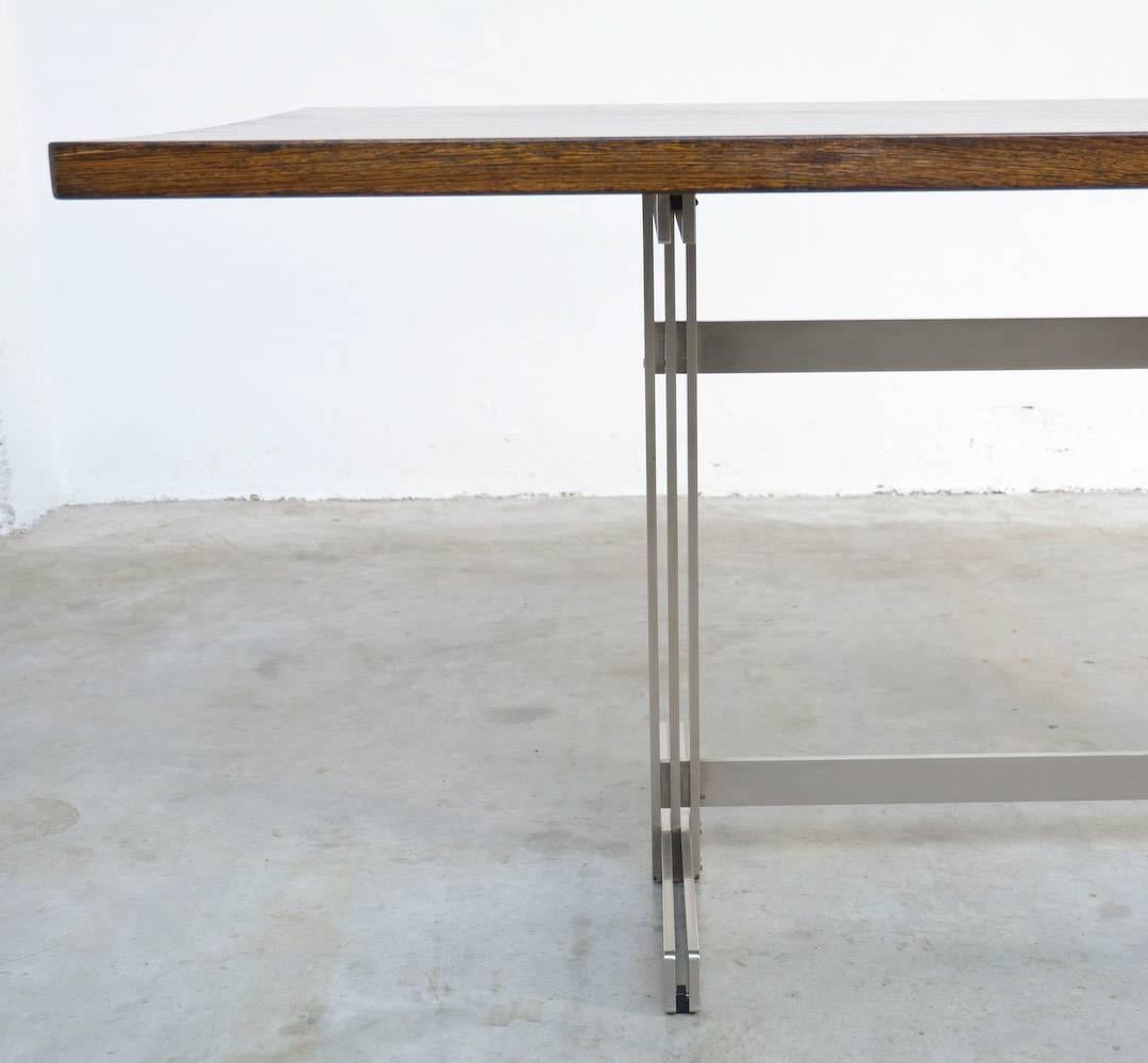 Table à manger en wengé exclusif de Jules Wabbes pour Mobilier Universel Bon état - En vente à Vlimmeren, BE