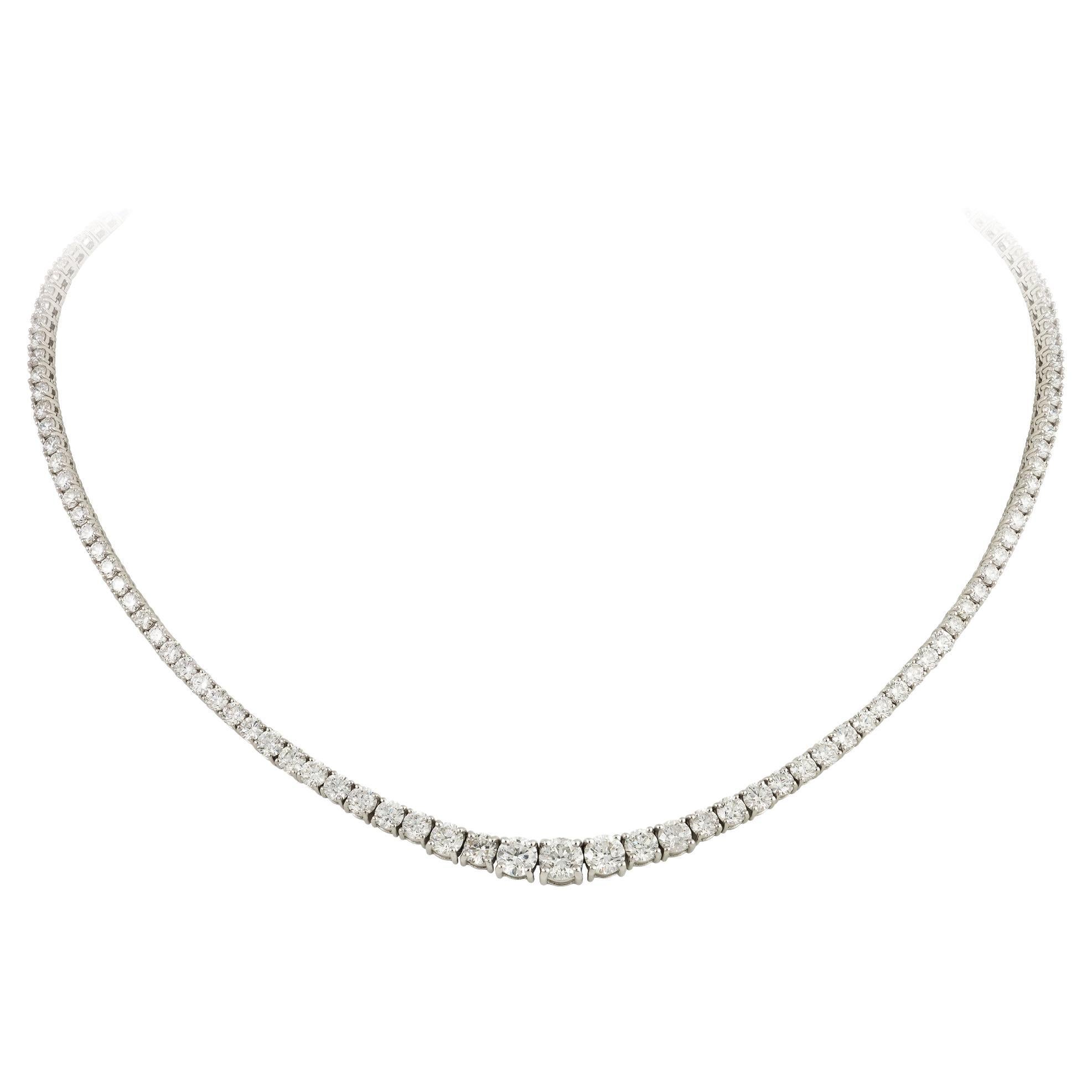 Exclusive White Gold 18K Necklace Diamond for Her