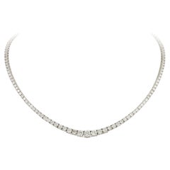 Exklusive Weißgold-Halskette aus 18 Karat Diamant für ihr