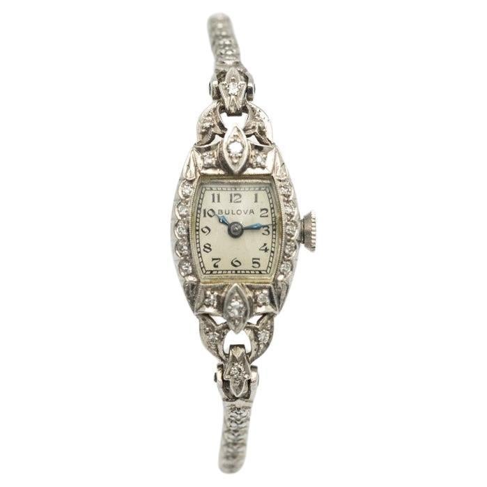 Exclusive women's diamond watch with diamonds, Bulova.
