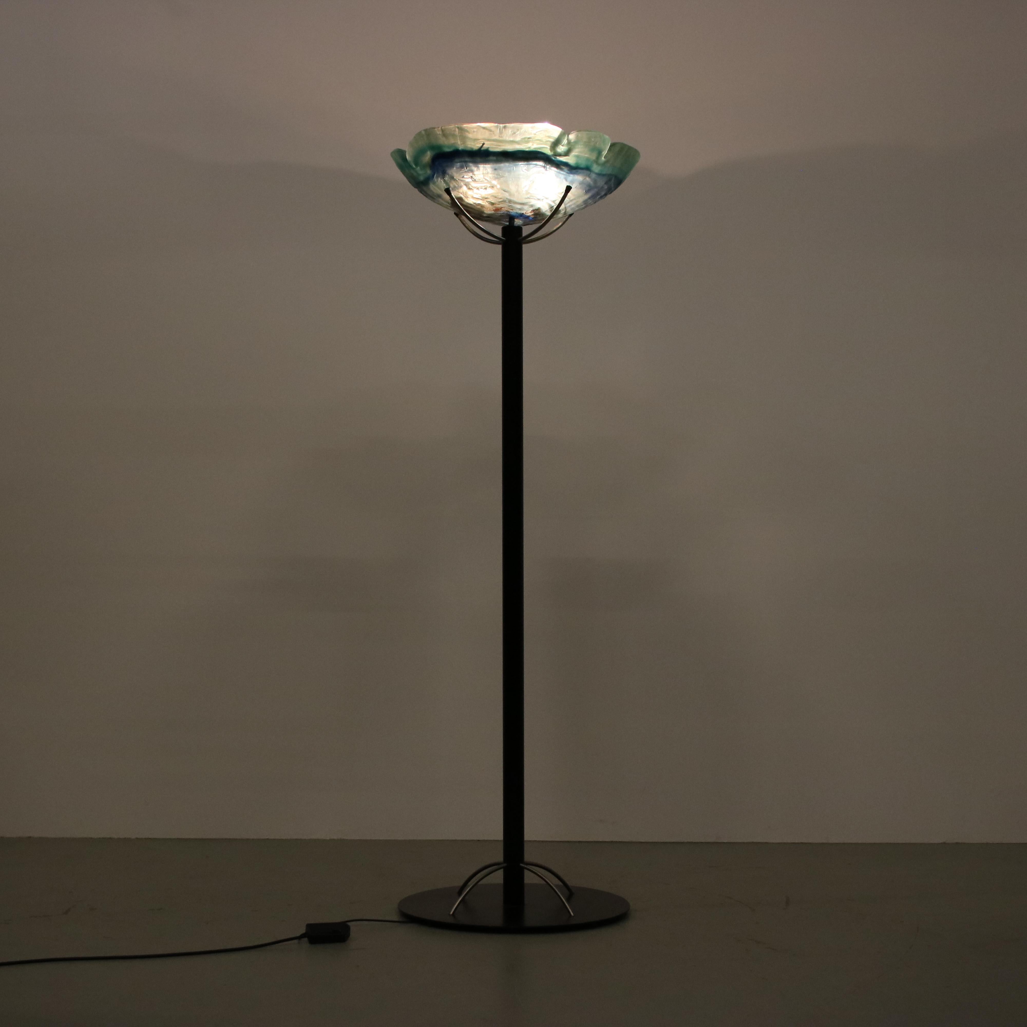 Late 20th Century Exclusive XL Floor Lamp by Louis La Rooy for Van Tetterode Amsterdam, Netherland For Sale