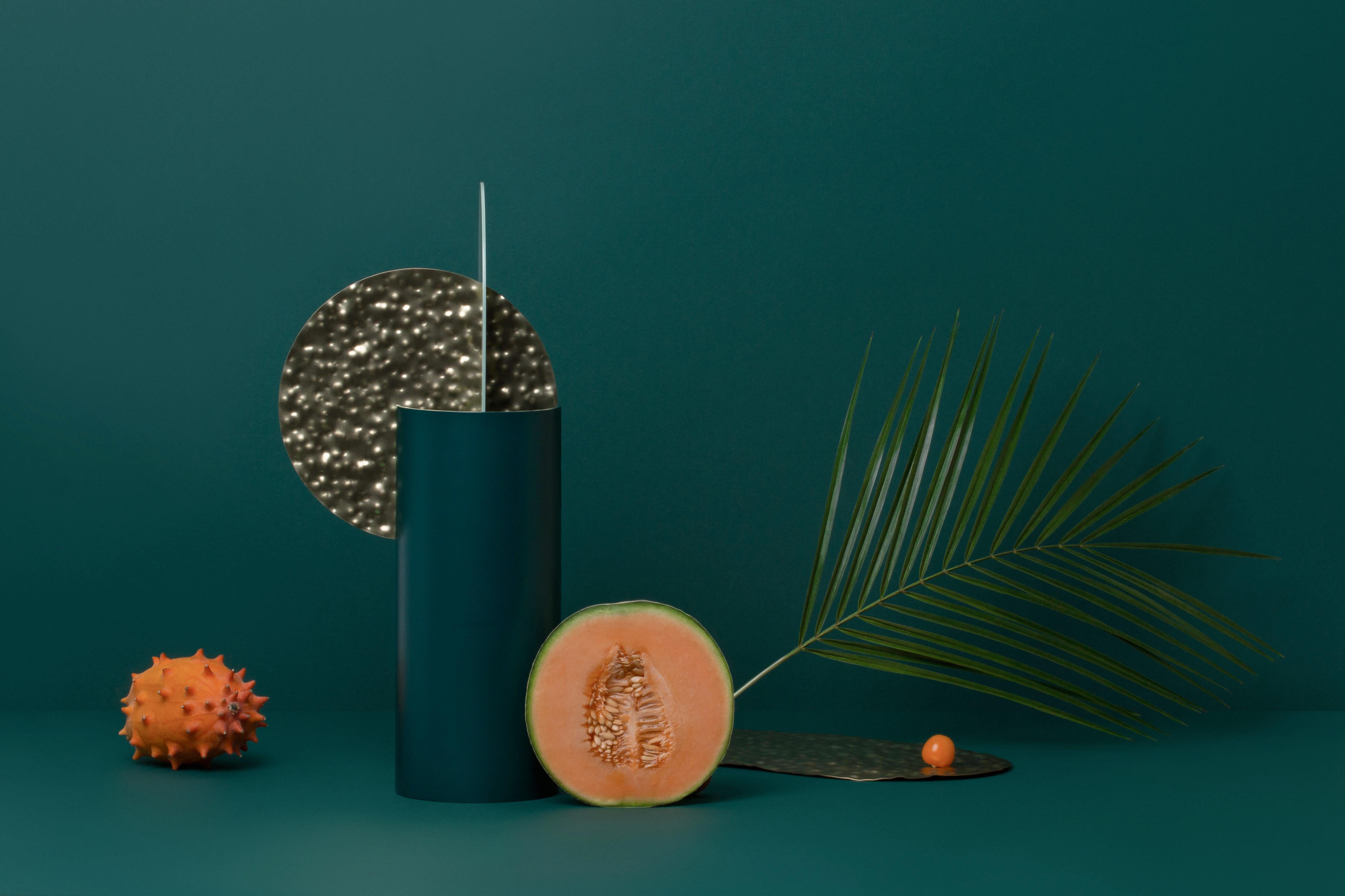 Exclusive Yermilov Vase CSL6 - Minimalist by NOOM in Hammered Copper and Steel For Sale 4