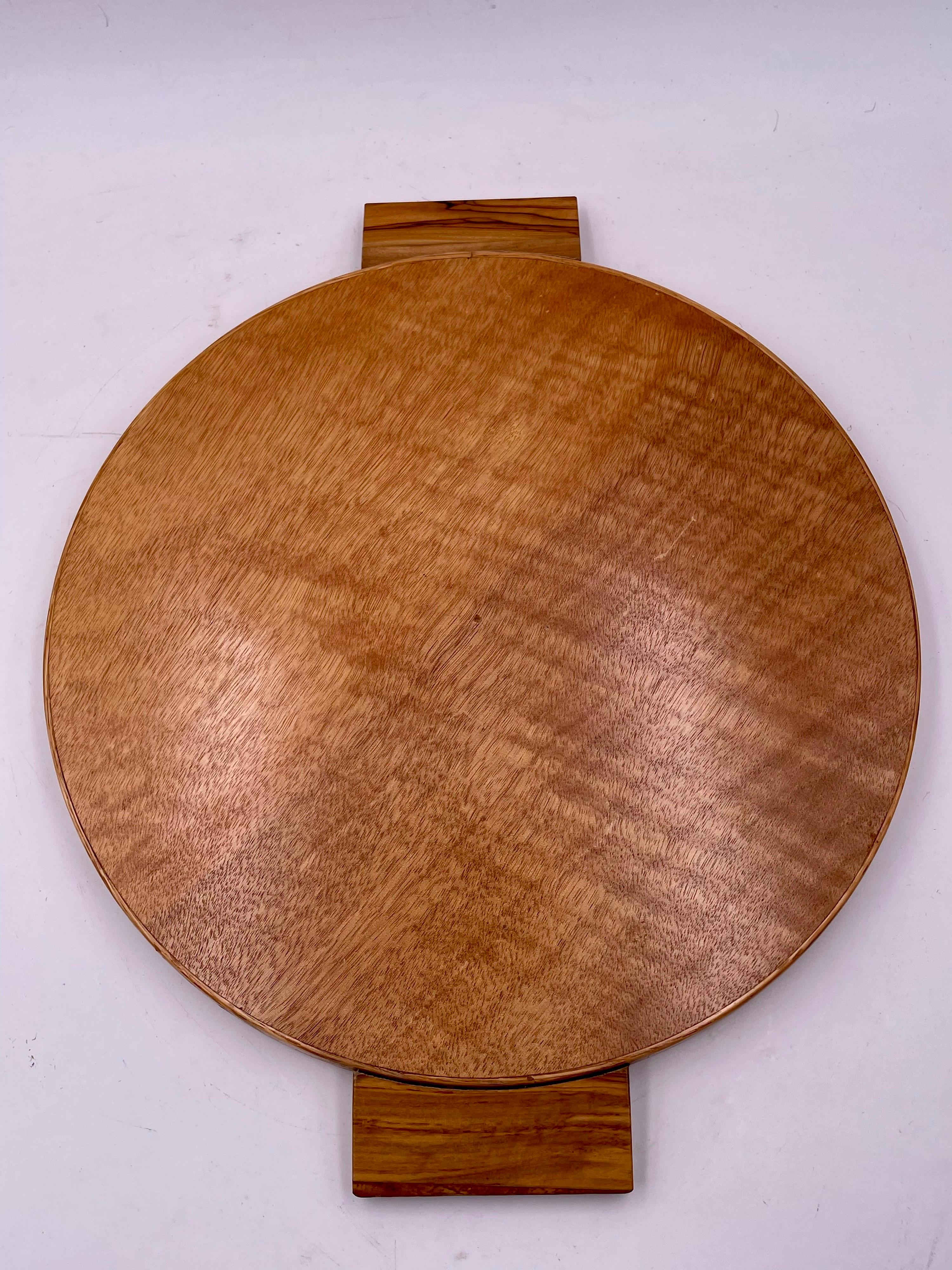 20th Century Excotic Mix Woods Art Deco Tray For Sale