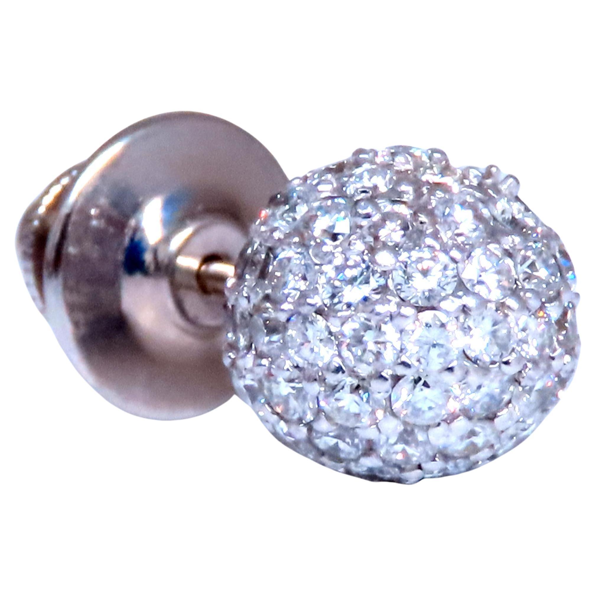 Executive 1,56 Karat Diamant Kugelkrawatte Tack Pin Kragen 14kt 12569