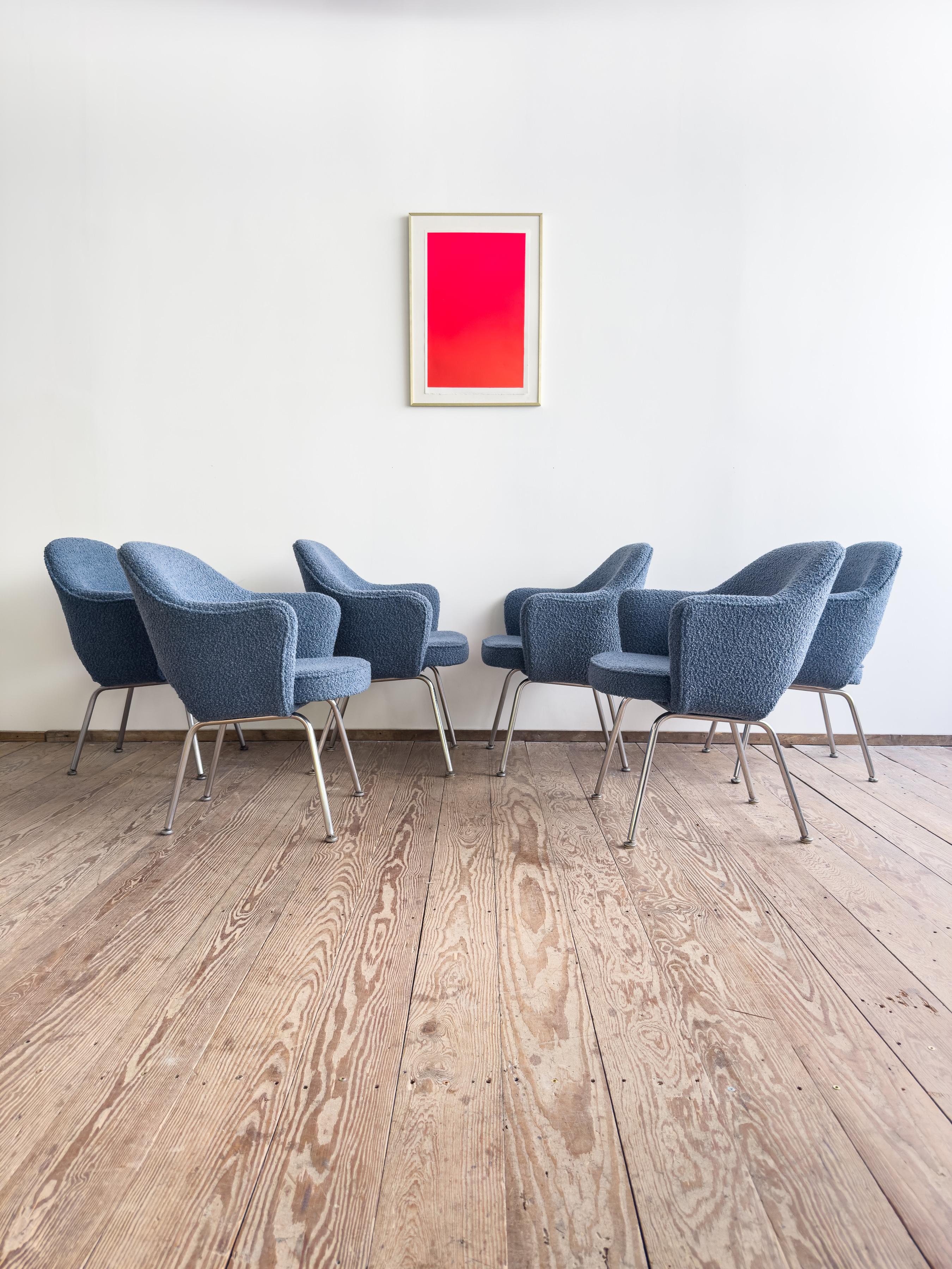 Poltrone direzionali di Eero Saarinen, Knoll International, Germania, Set di 6 In condizioni buone in vendita a München, Bavaria