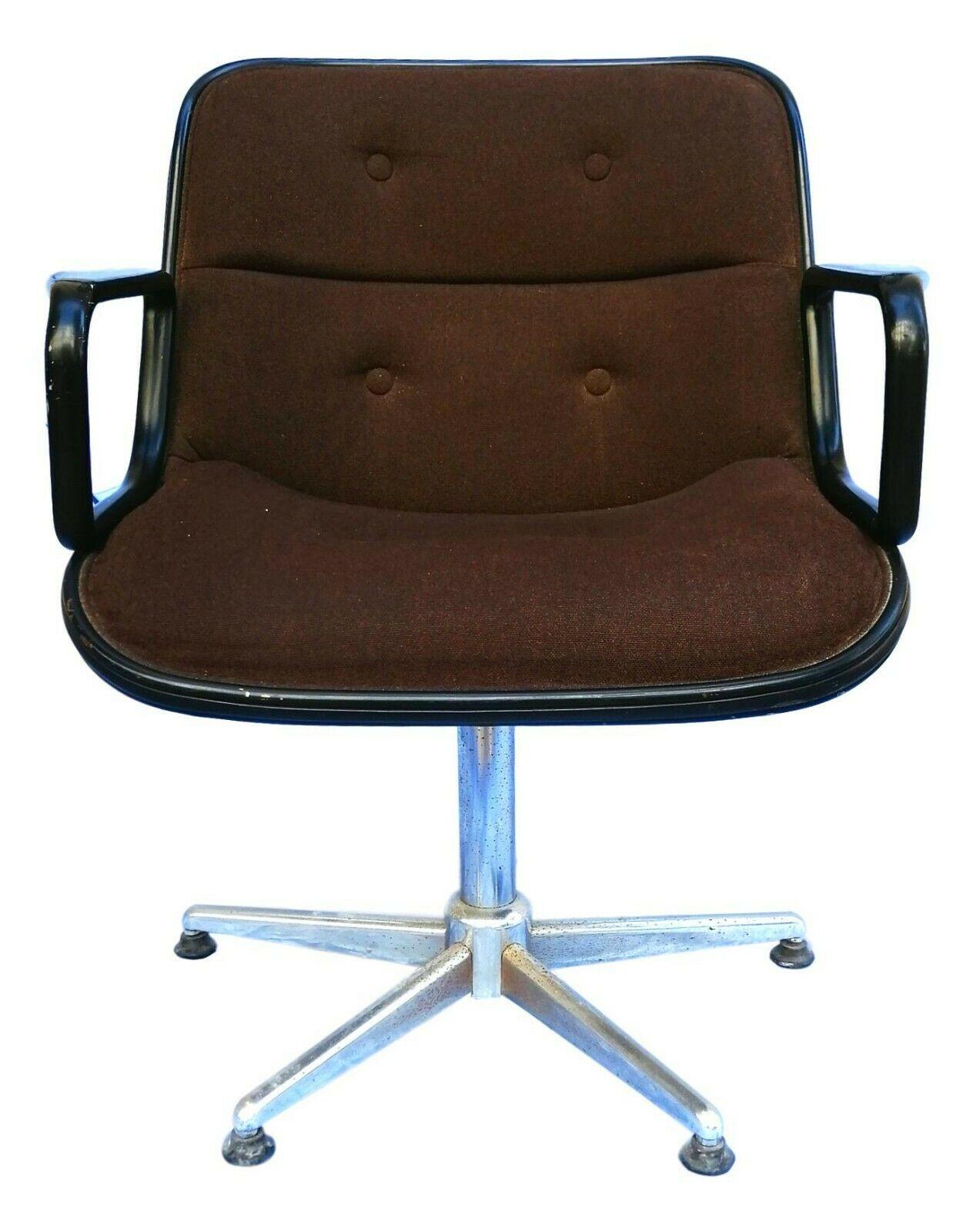 Metal Executive Armchair Design Charles Pollock for Knoll, 1960s