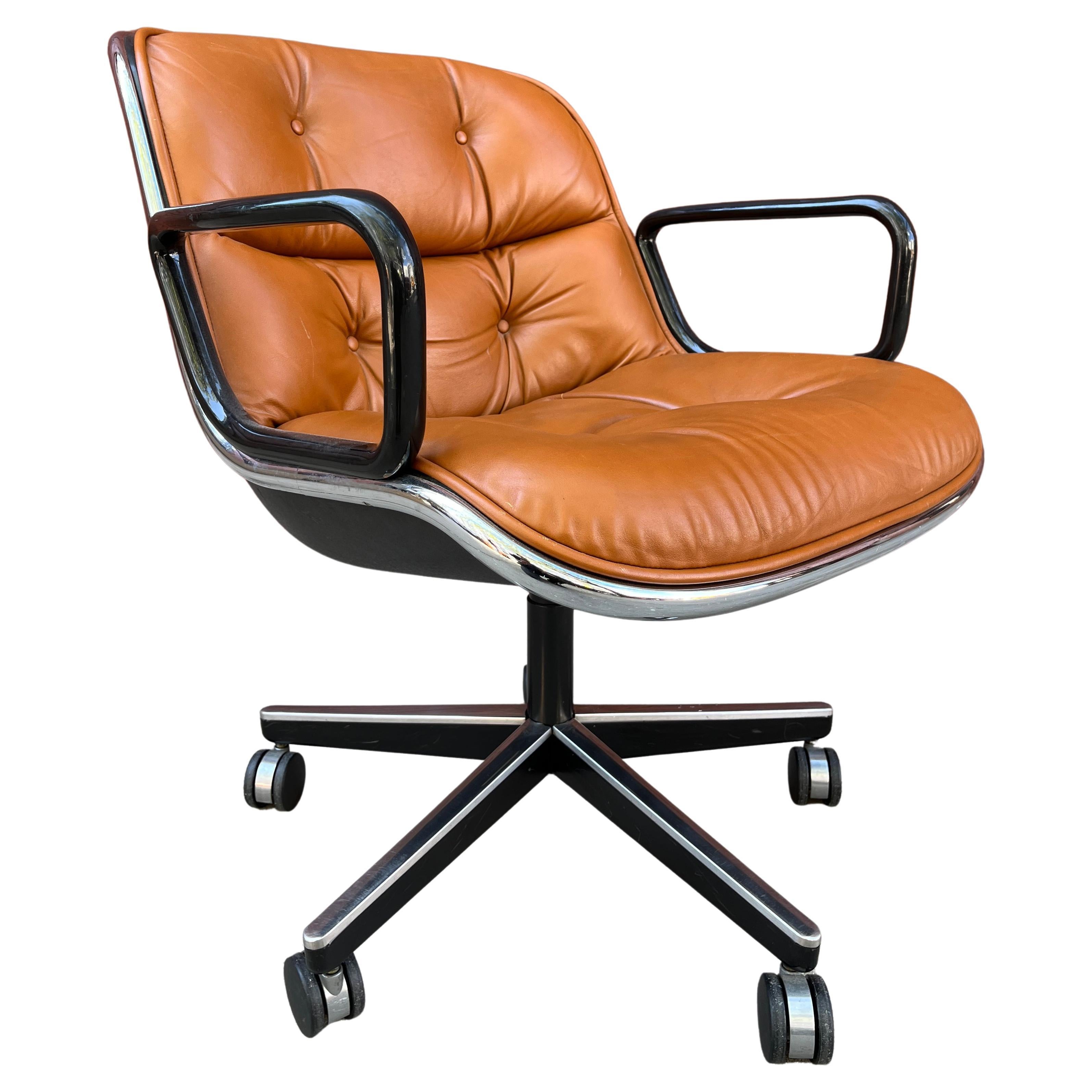 Mid-Century Modern Executive Chair by Charles Pollock for Knoll
