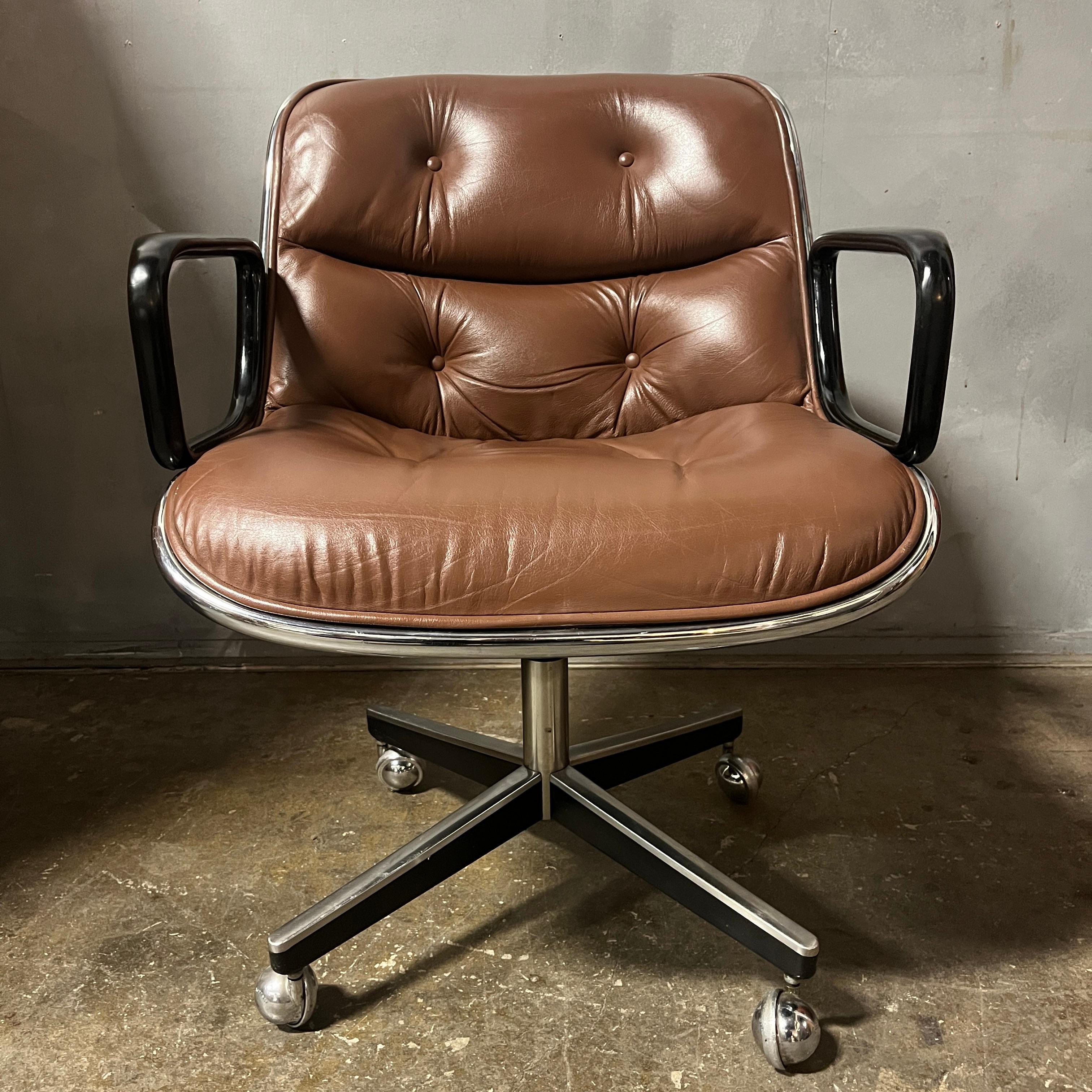 Executive Chair by Charles Pollock for Knoll In Good Condition In BROOKLYN, NY