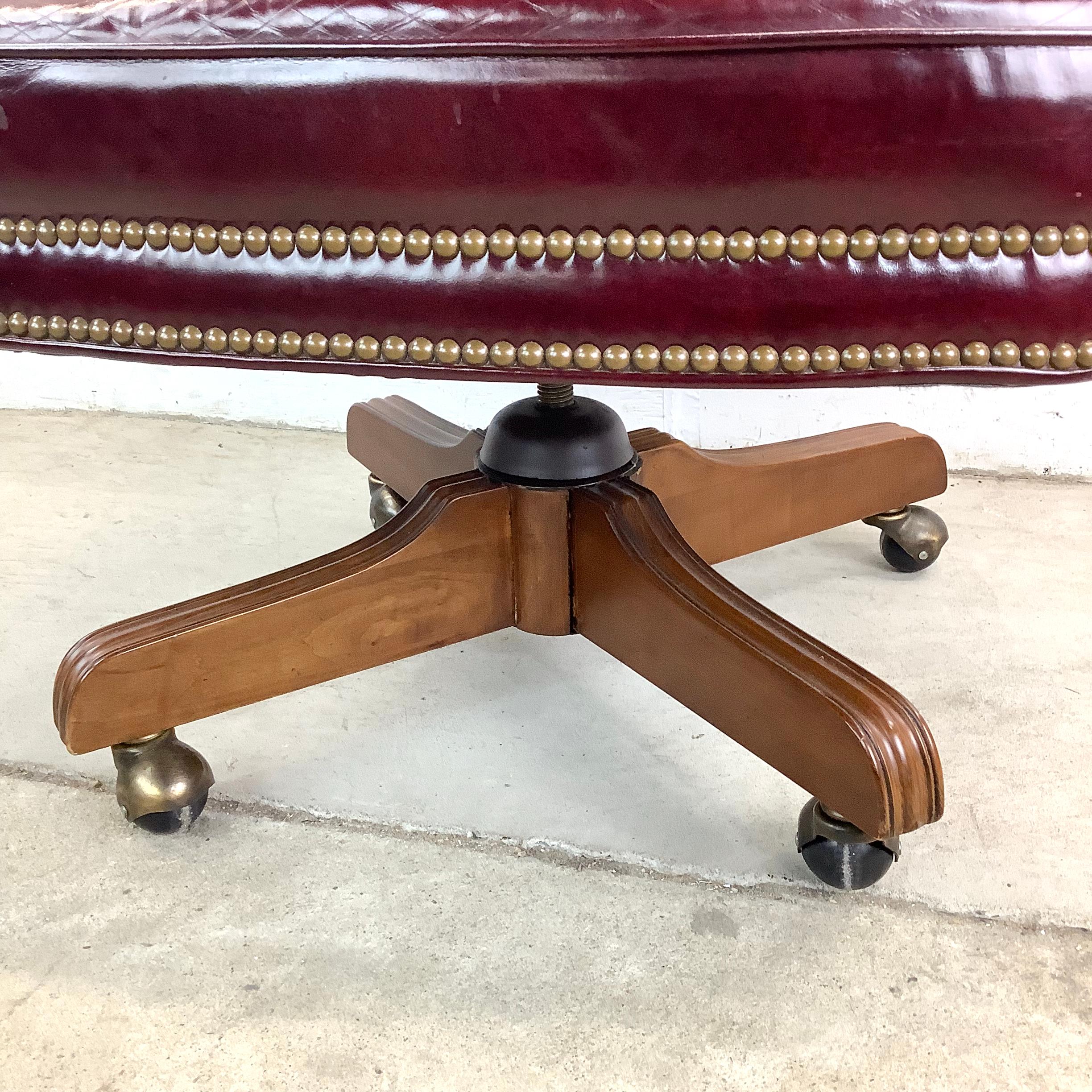 Executive Chesterfield Desk Chair For Sale 9