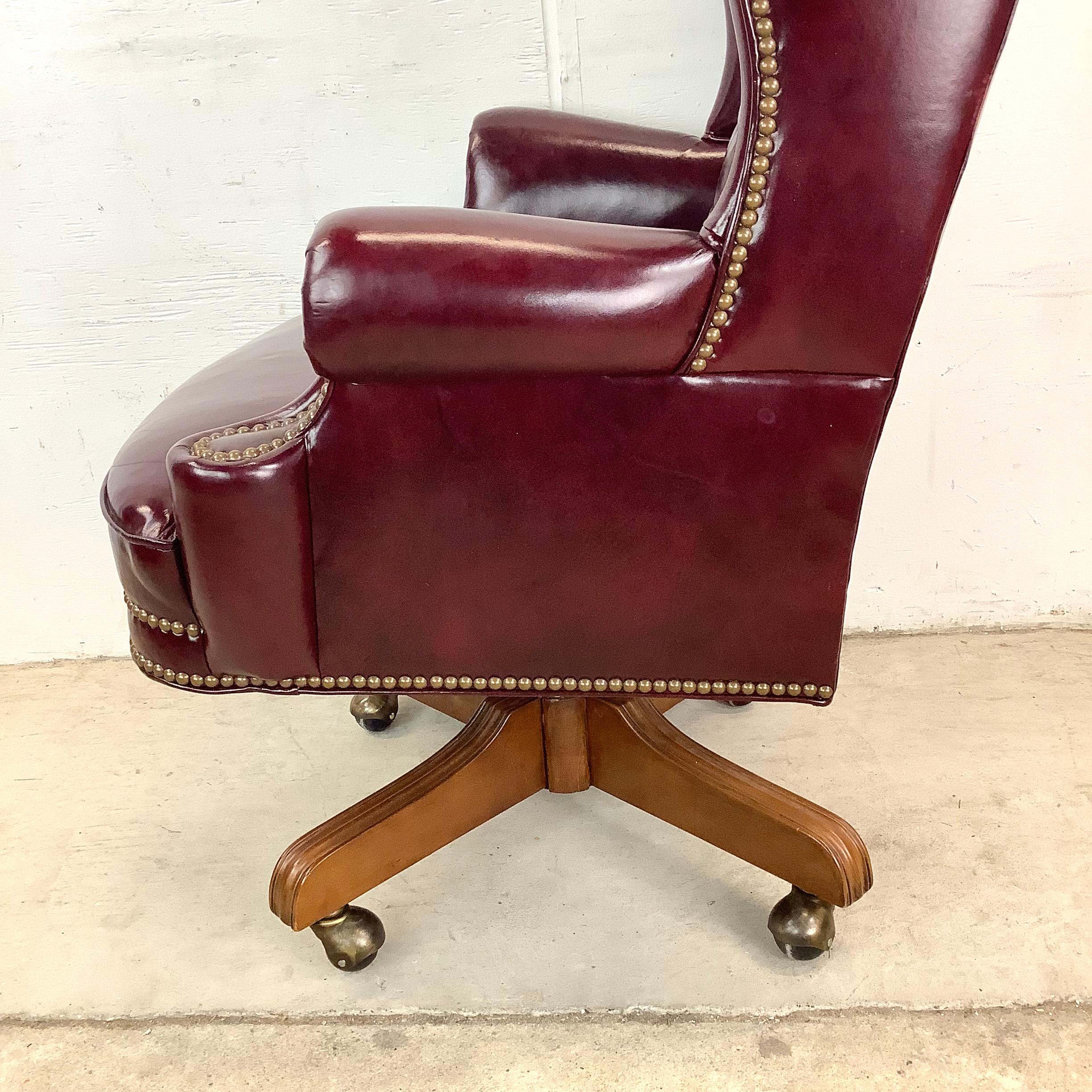 20th Century Executive Chesterfield Desk Chair For Sale
