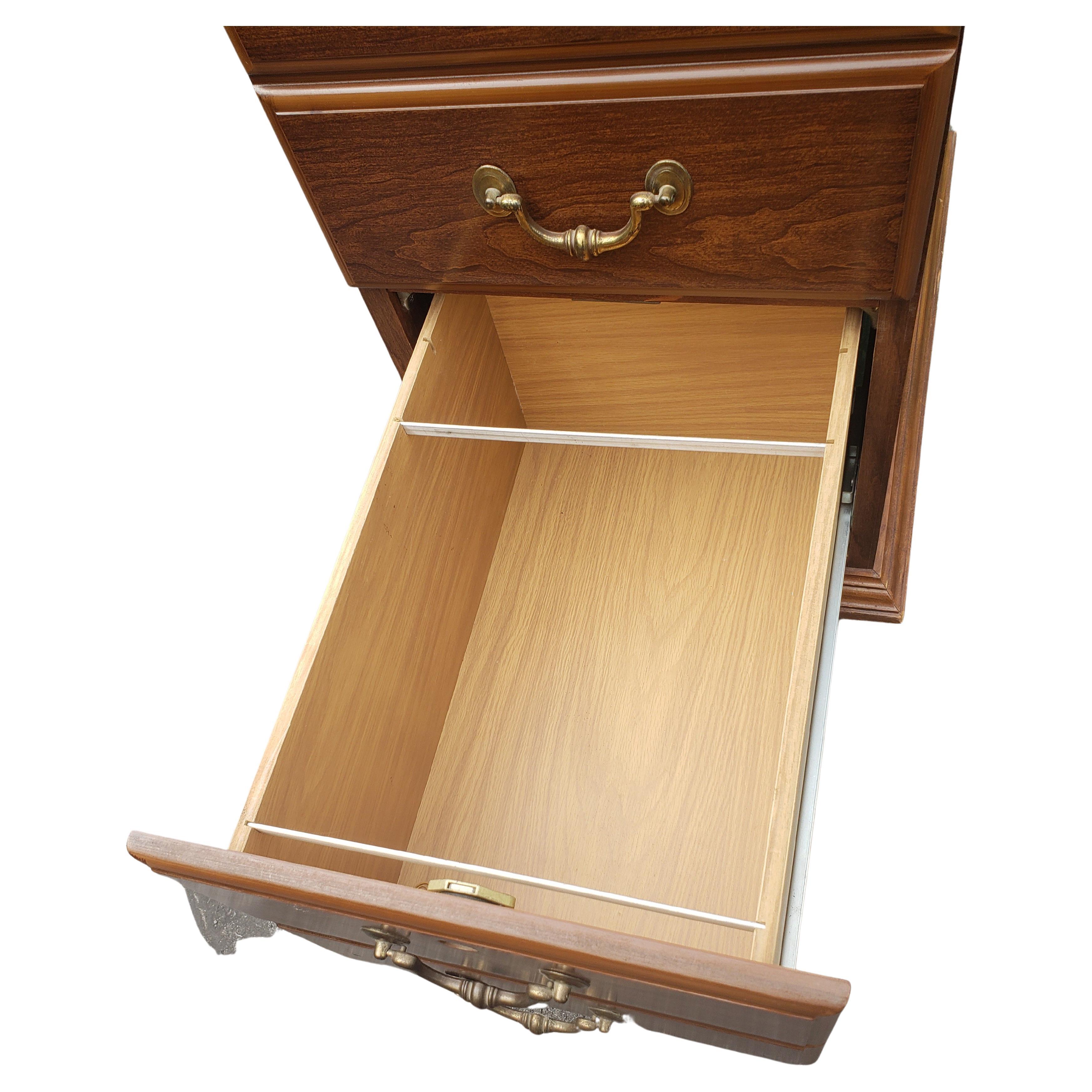 Woodwork Executive Chippendale Locking Filing Cabinets For Sale