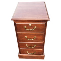 Executive Chippendale Style Two-Drawer Locking Filing Cabinet