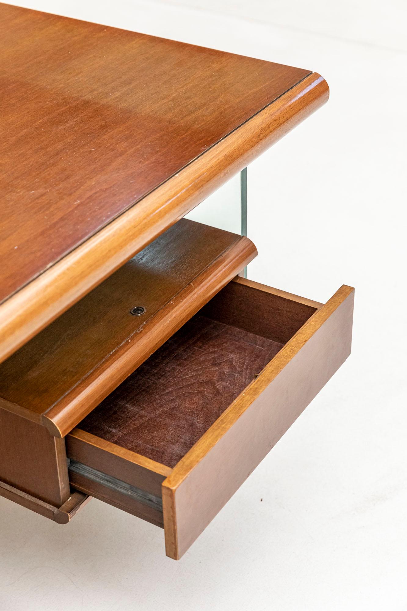 Executive Desk Attributed to Fabio Lenci for Comfort Line 7