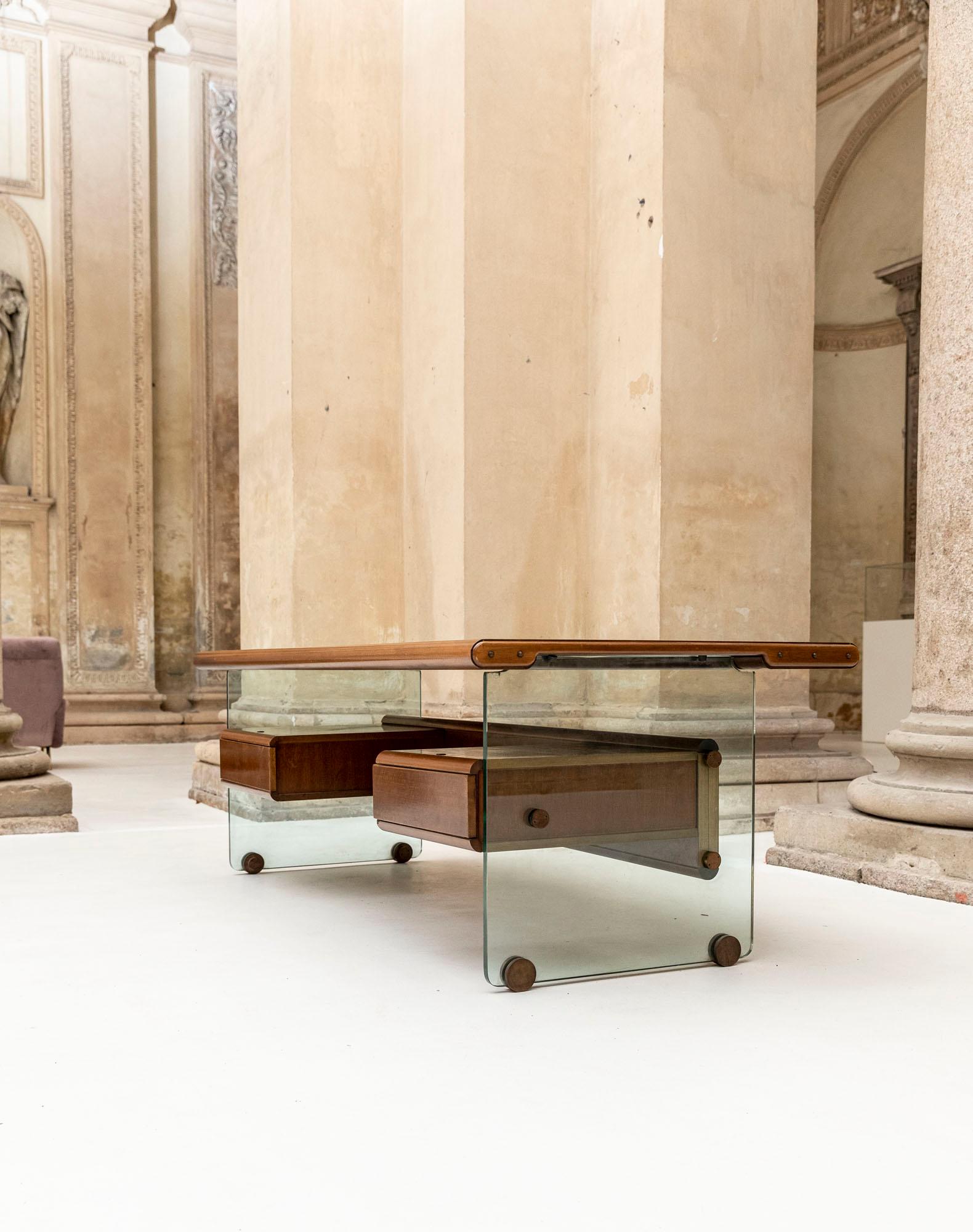 Executive Desk Attributed to Fabio Lenci for Comfort Line 1