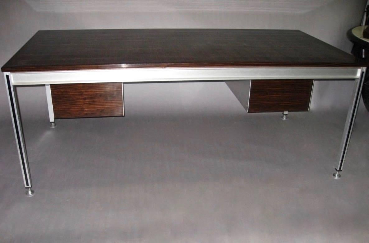Executive Desk by C. Gaillard & H. Lesetre for TFM, France, circa 1965 For Sale 1