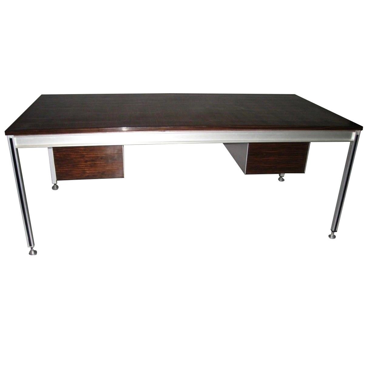 Executive Desk by C. Gaillard & H. Lesetre for TFM, France, circa 1965 For Sale