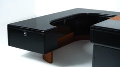 Escritorio ejecutivo de Fabio Lenci para Bernini, Italia, años 70