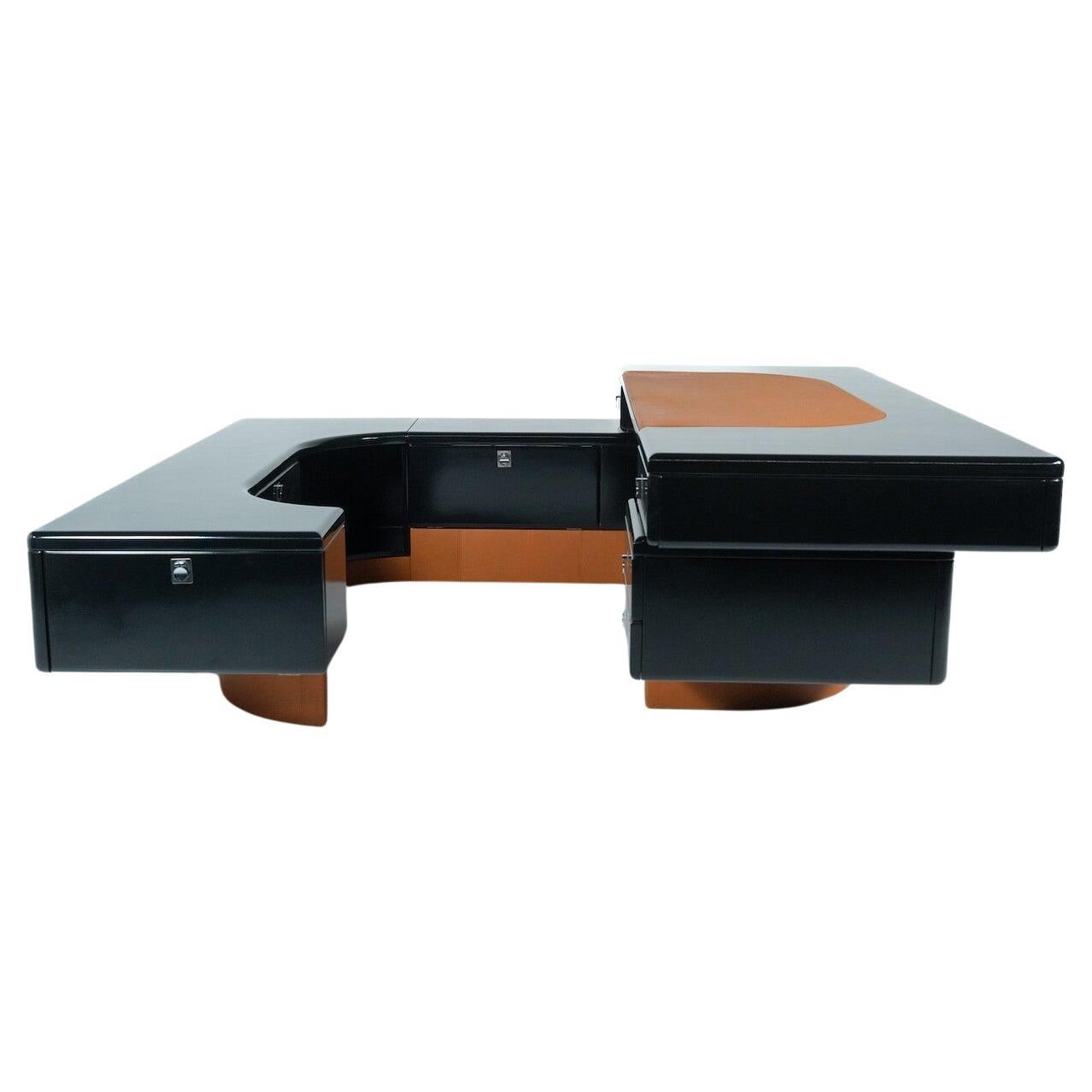 Executive Desk by Fabio Lenci for Bernini, Italy, 1970s