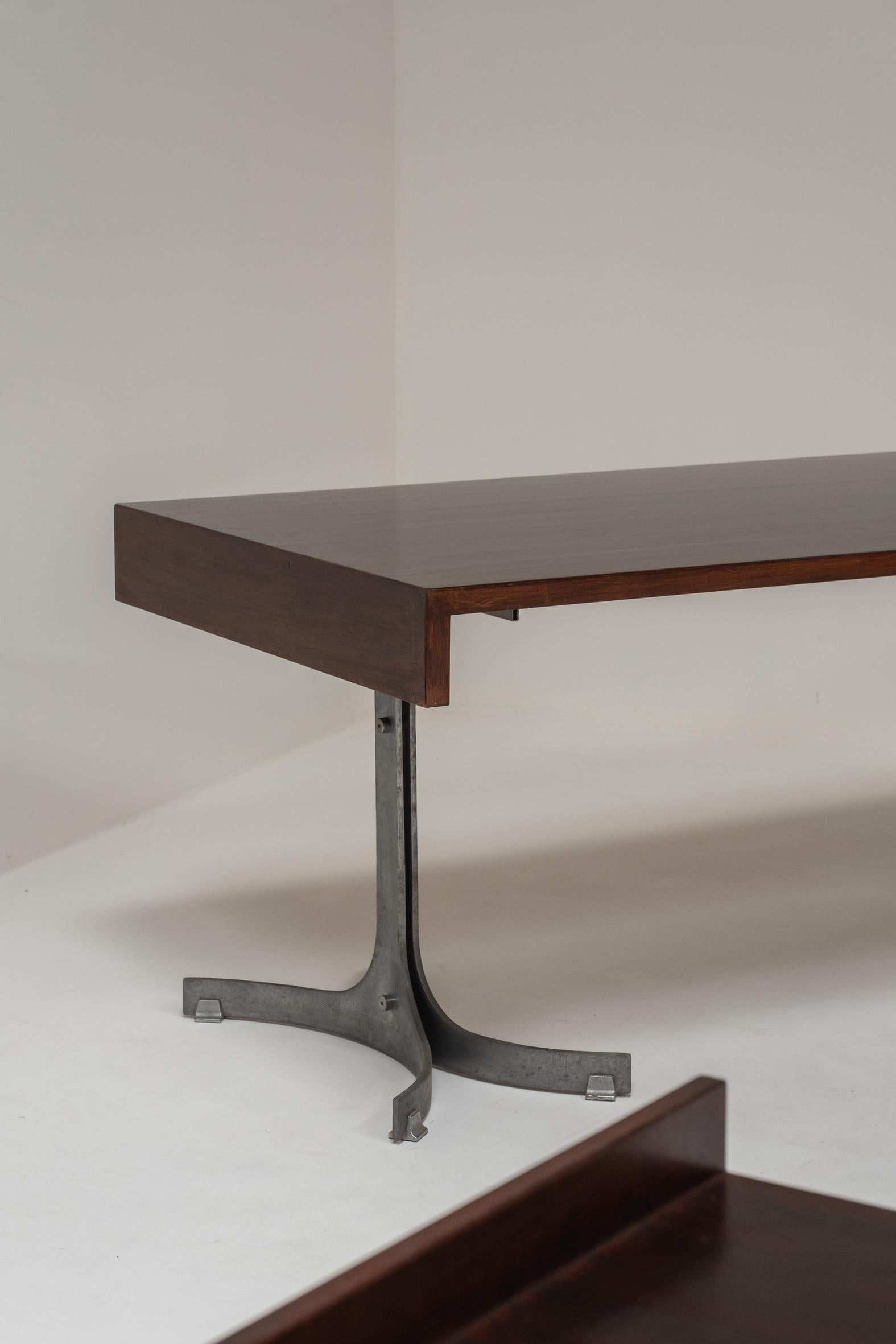 Executive desk by Trau Arredamenti Metallici S.P.A, 1960s For Sale 12