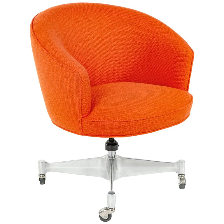 1960s Executive Desk Chair by Nelson For Sale at 1stDibs orange desk chair, 1960s desk