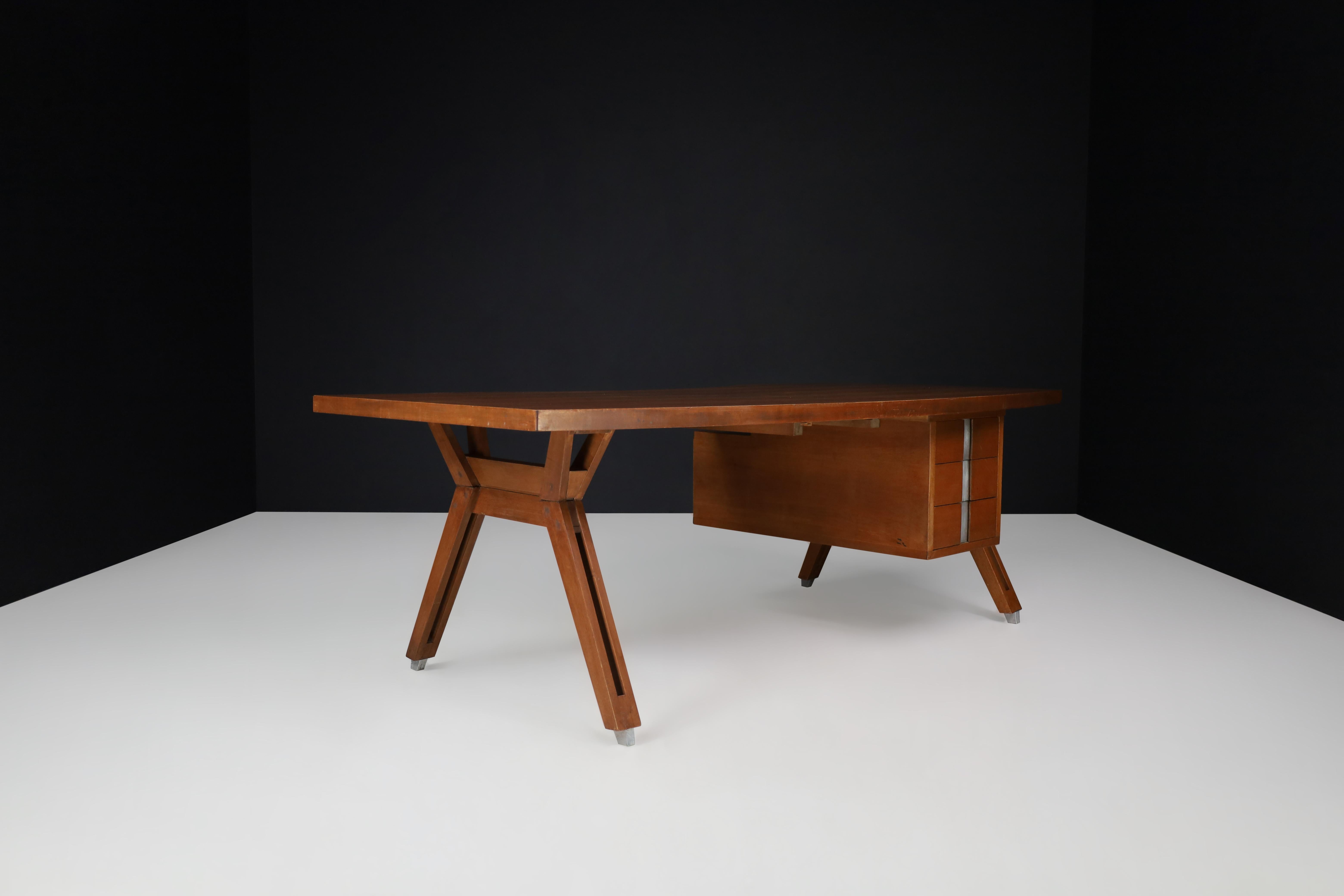 Executive Desk Designed by Ico Parisi for Mim Roma, Italy, 1950s In Good Condition In Almelo, NL