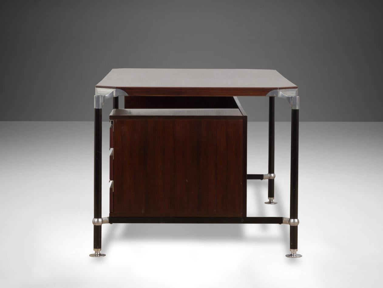 Italian Executive desk designed by Luisa & Ico Parisi for MIM Roma, 1960 For Sale