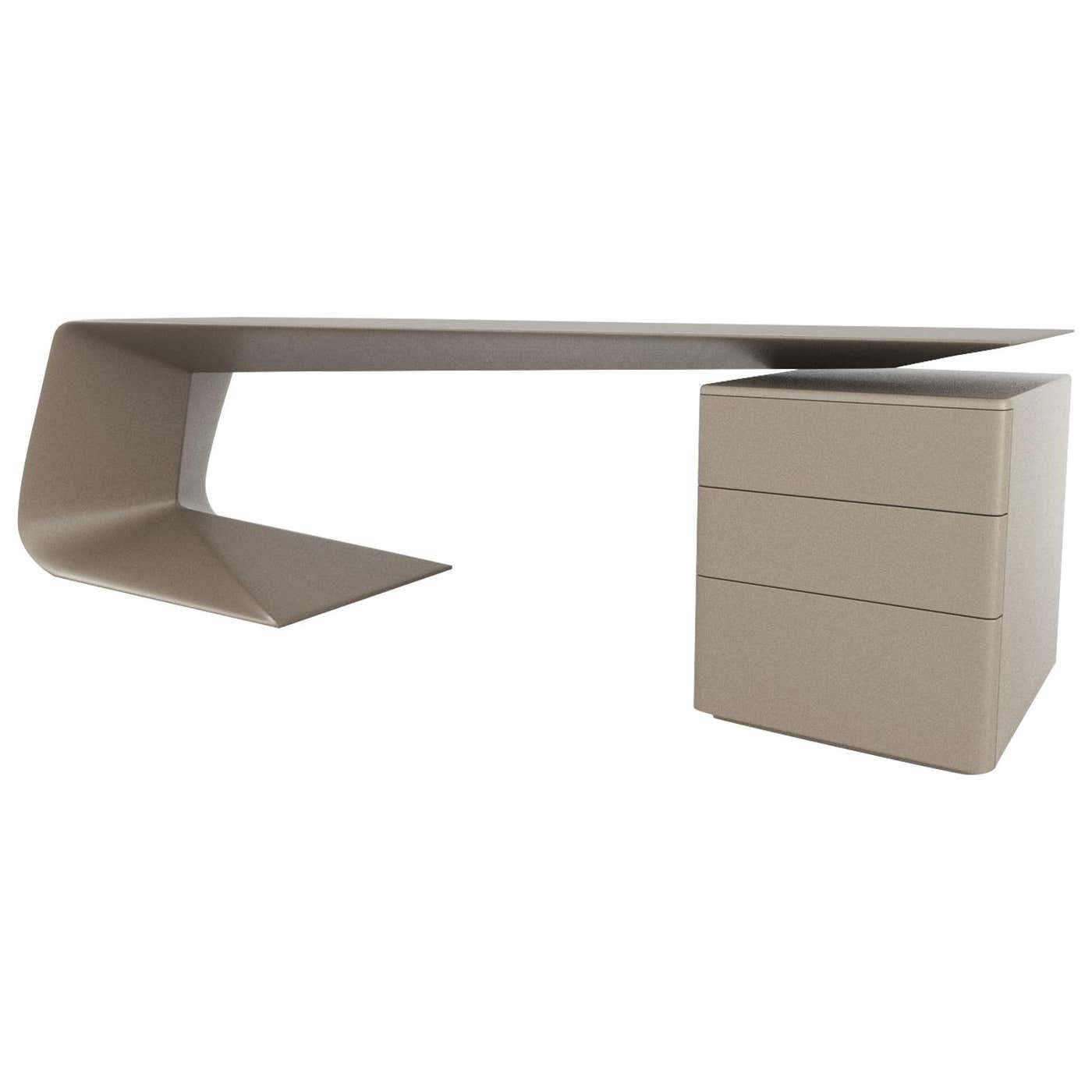 Executive Desk Enzo, Leather Edition, Office Desk For Sale at 1stDibs ...