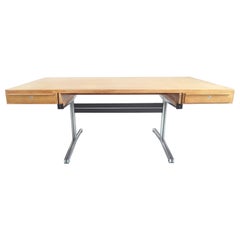 Executive Desk in oak by Theo Tempelman for AP Originals, Netherlands, 1960s