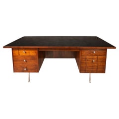 Executive Desk in Walnut by Costa Mesa After George Nelson, USA, c. 1960's