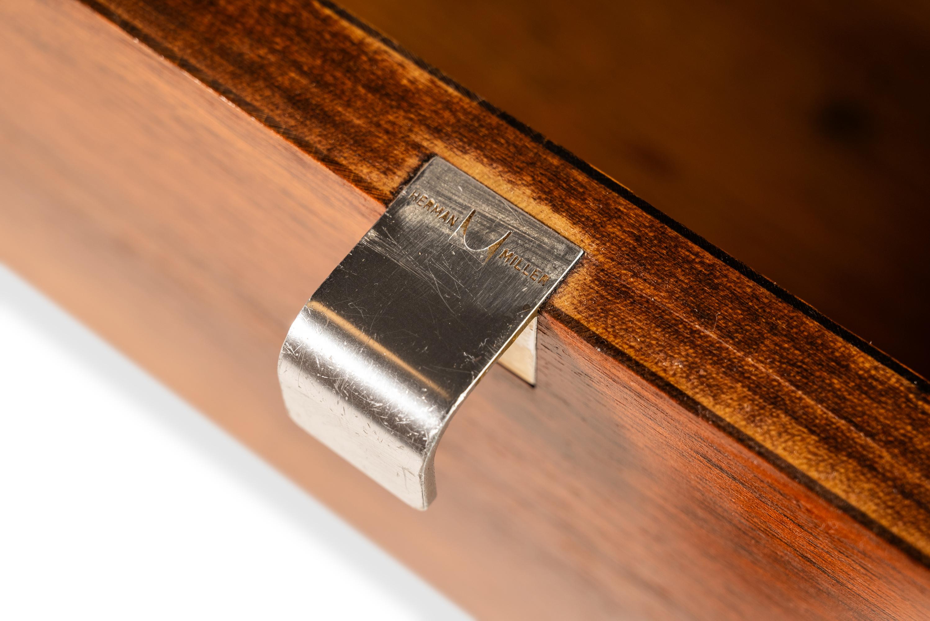 Executive Desk in Walnut by George Nelson for Herman Miller, USA, c. 1960's 8