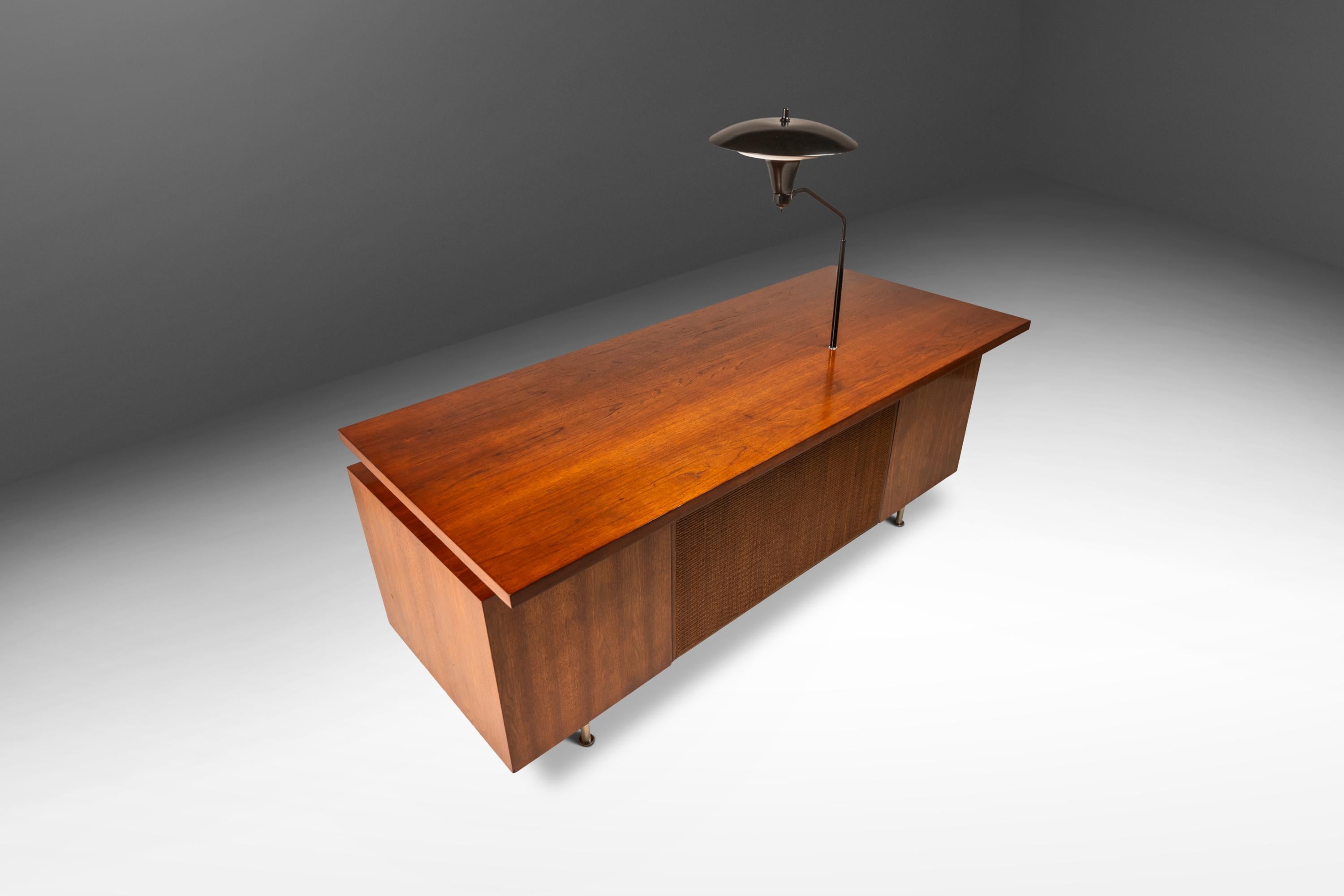 American Executive Desk in Walnut by George Nelson for Herman Miller, USA, c. 1960's