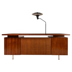 Scrivania direzionale in noce di George Nelson per Herman Miller, USA, anni '60 ca.