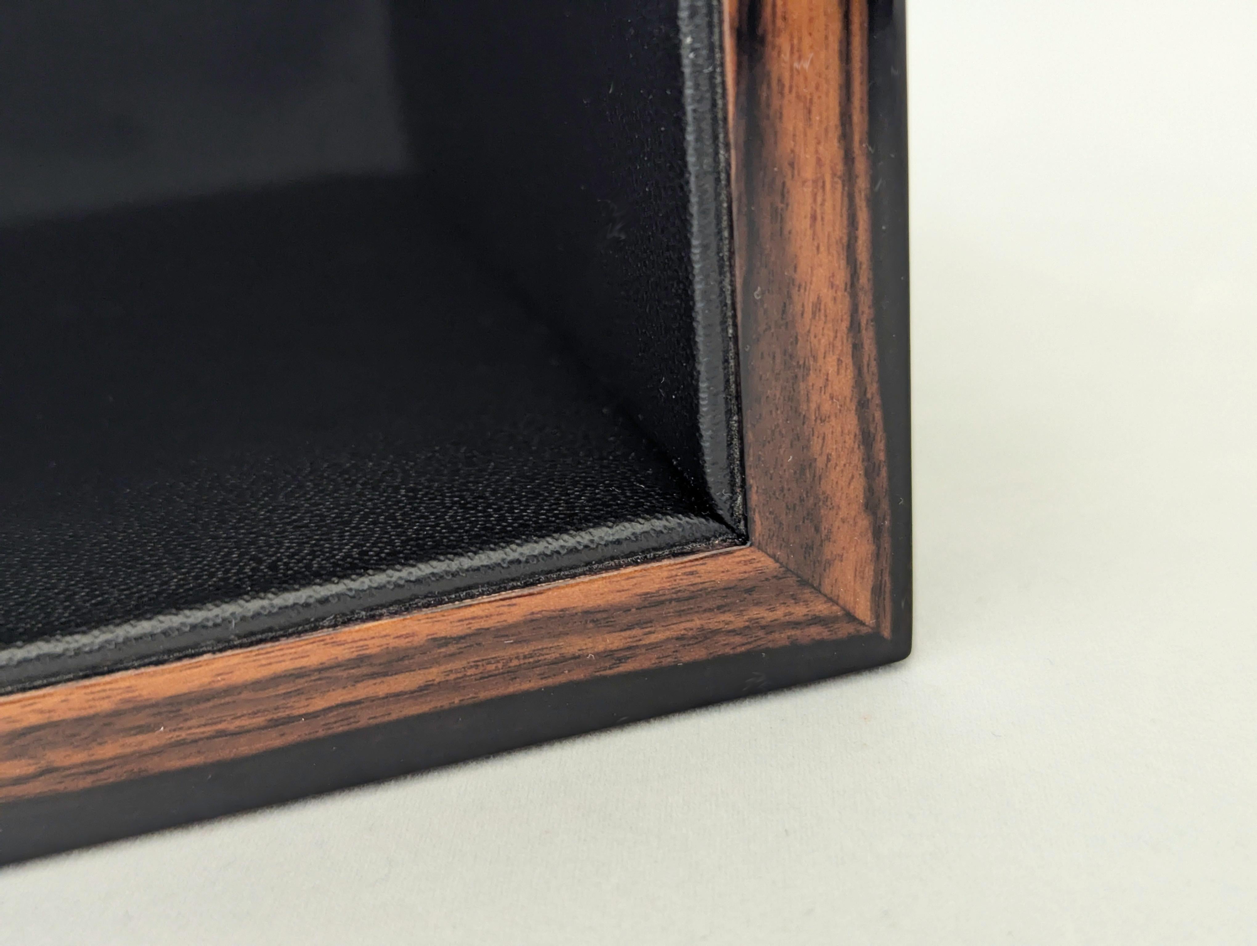Executive Desk Set Shagreen, Makassar - Schreibtischunterlage, Dokumentenablage & Deckel, Stiftebox im Angebot 2