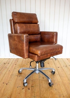 Executive Leather Desk Chair Office Halo Oulton Swivel Tilt Height Adjustable
