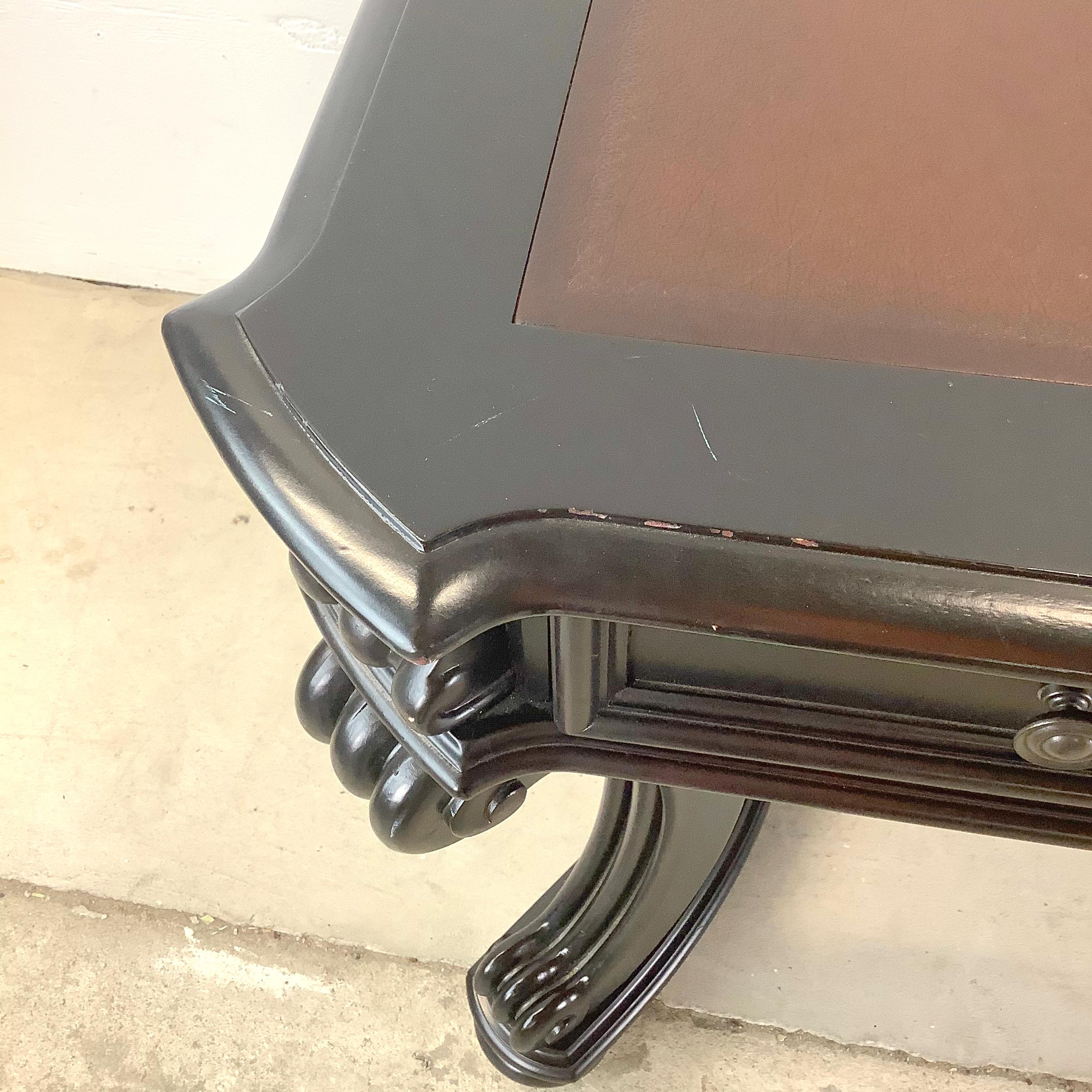 Executive Leather Top Trestle Desk by Hooker Furniture 6