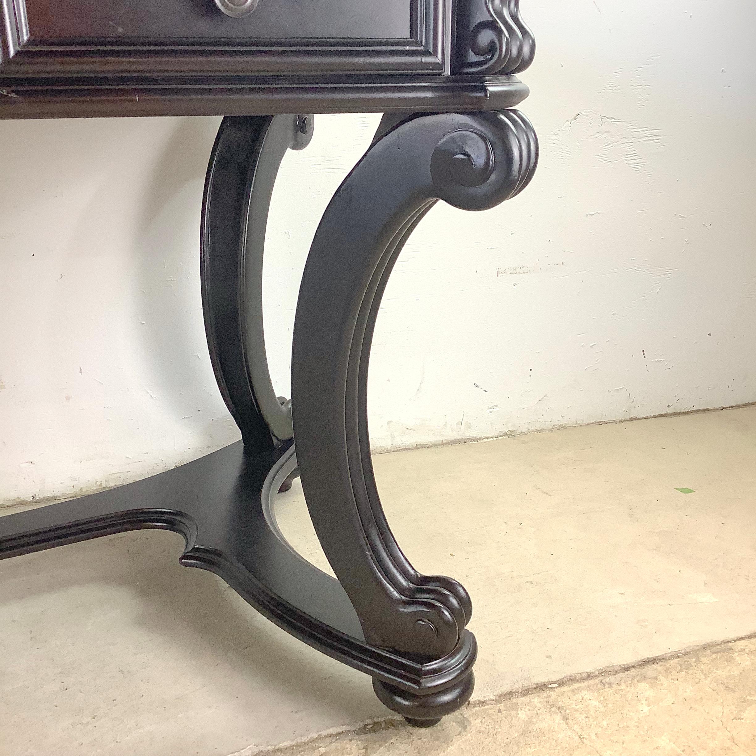 Executive Leather Top Trestle Desk by Hooker Furniture 10