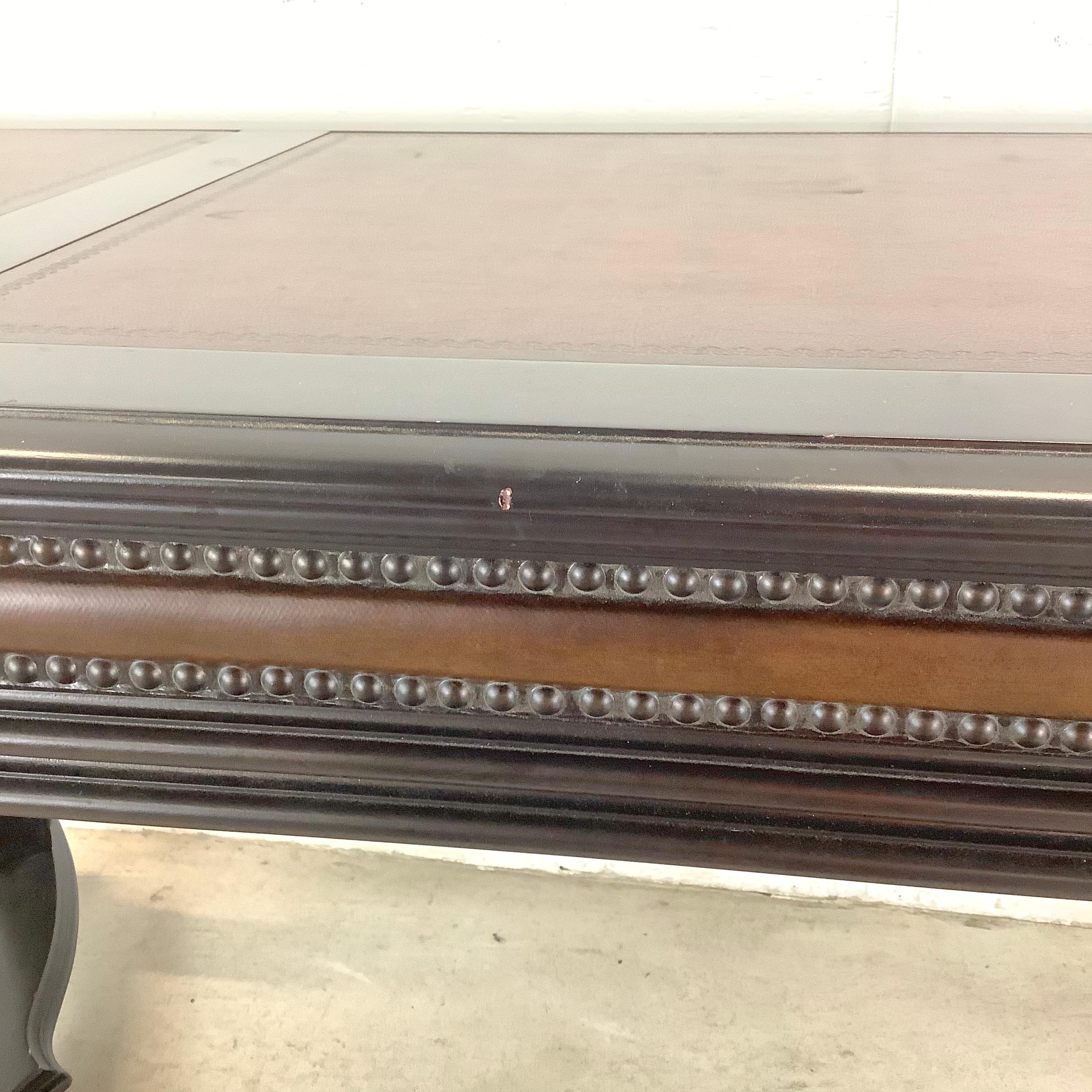 Executive Leather Top Trestle Desk by Hooker Furniture 11