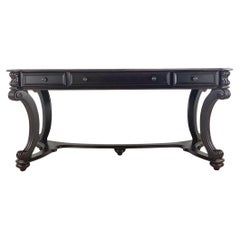 Executive Leather Top Trestle Desk by Hooker Furniture