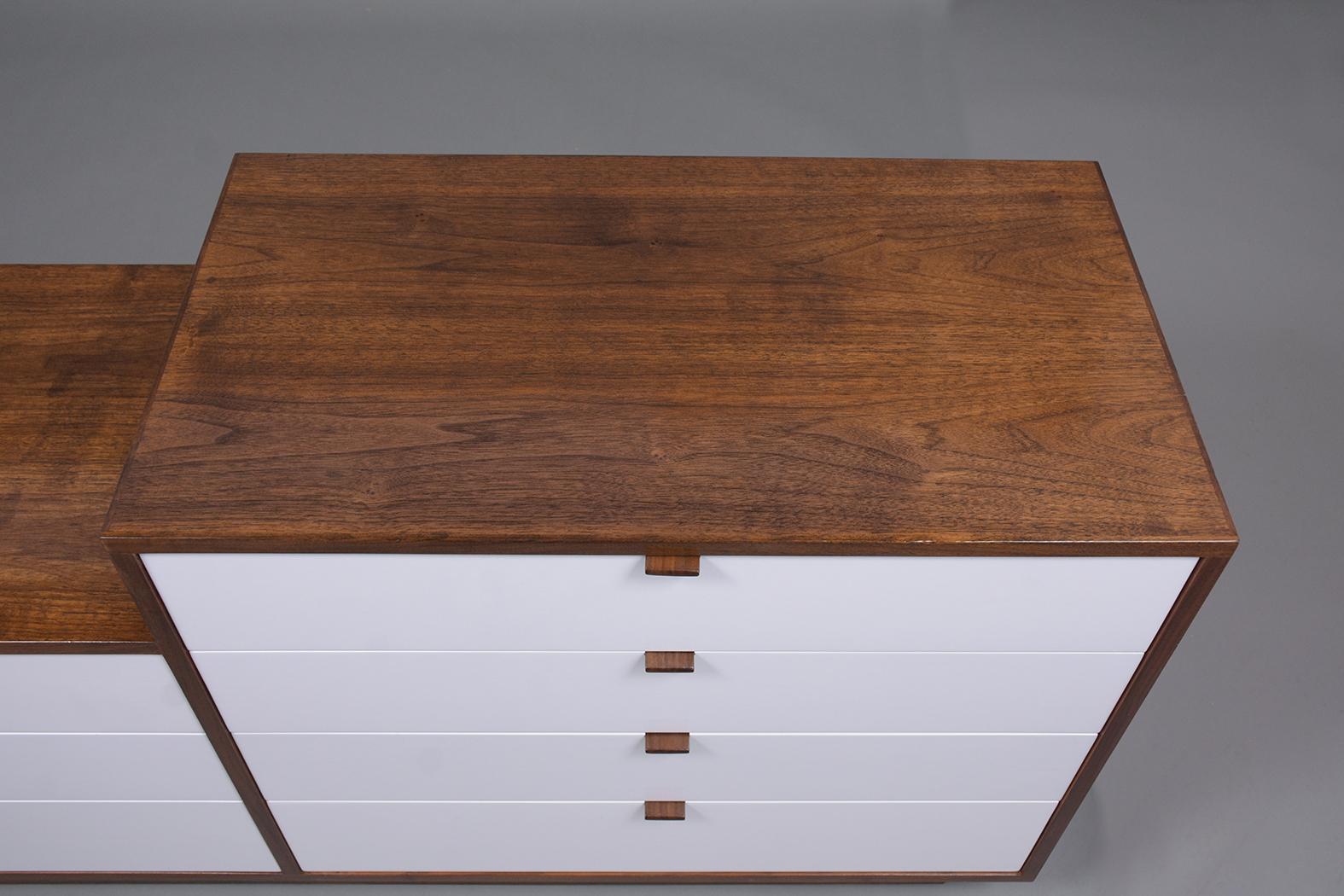 Wood Executive Mid-Century Credenza Attributed to Milo Baughman
