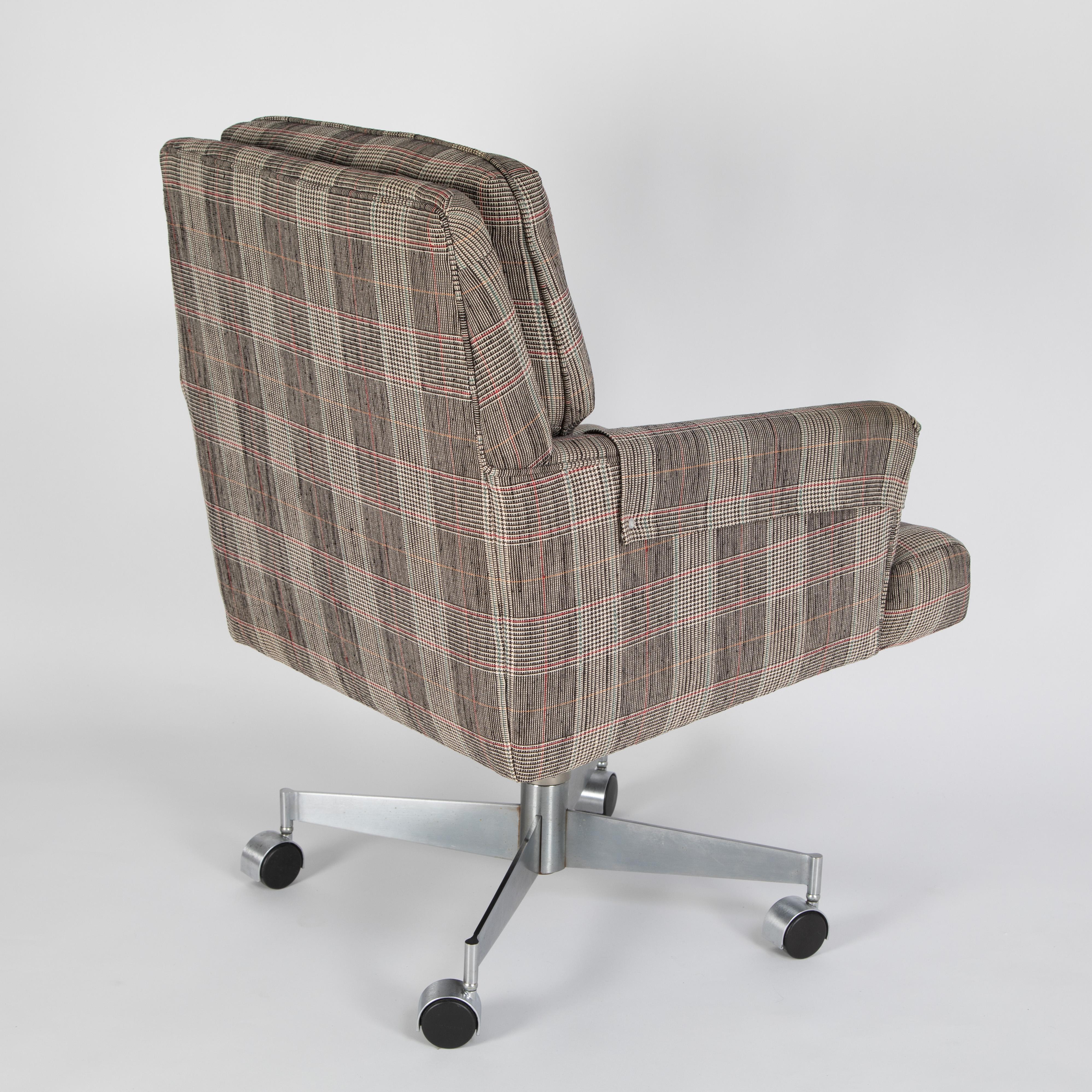 Brushed Executive Office Chair by Edward Wormley for Dunbar, circa 1960s