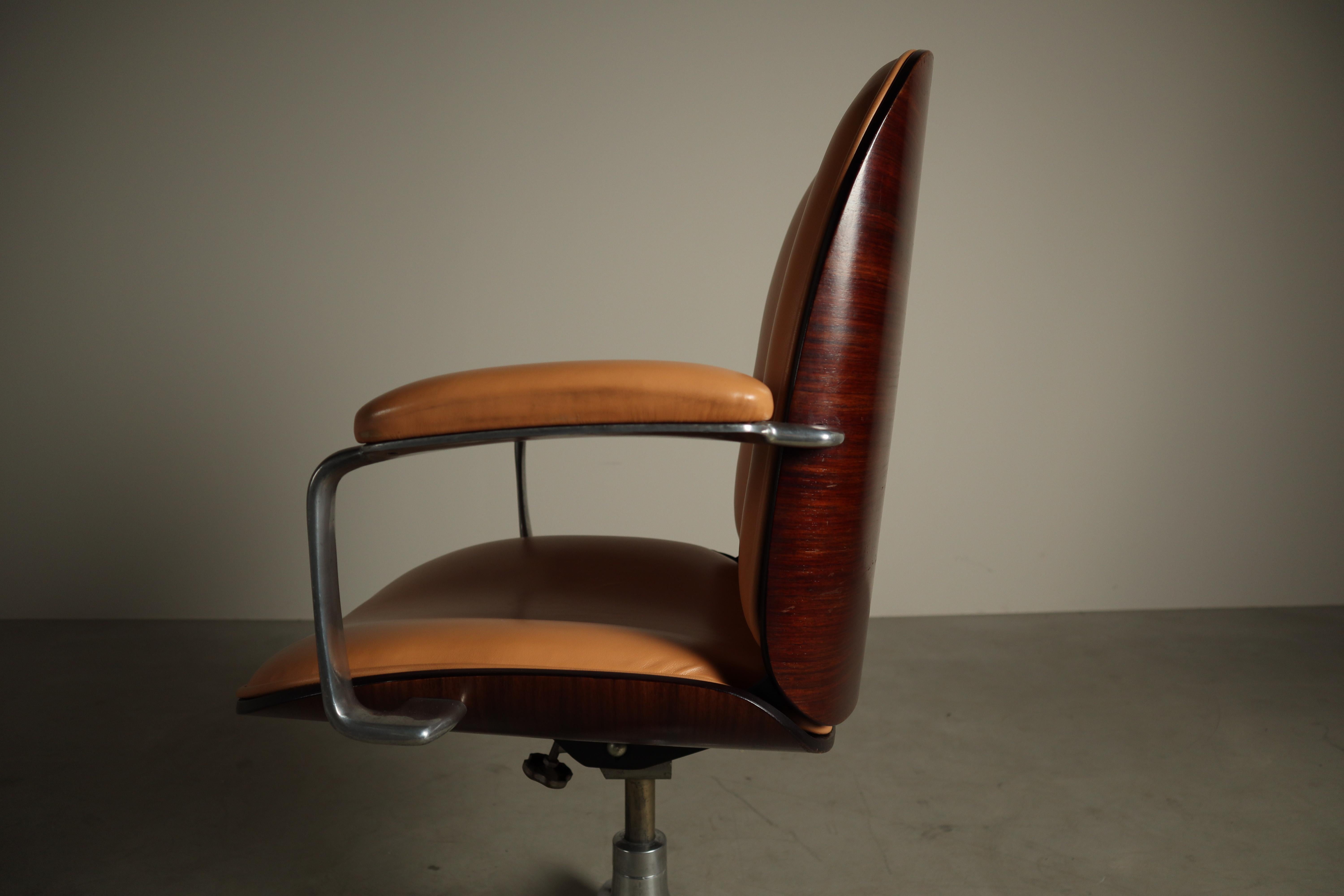 Bürostuhl von Ennio Fazioli für MIM Roma, Italien 1960 im Zustand „Gut“ im Angebot in Langemark-Poelkapelle, BE