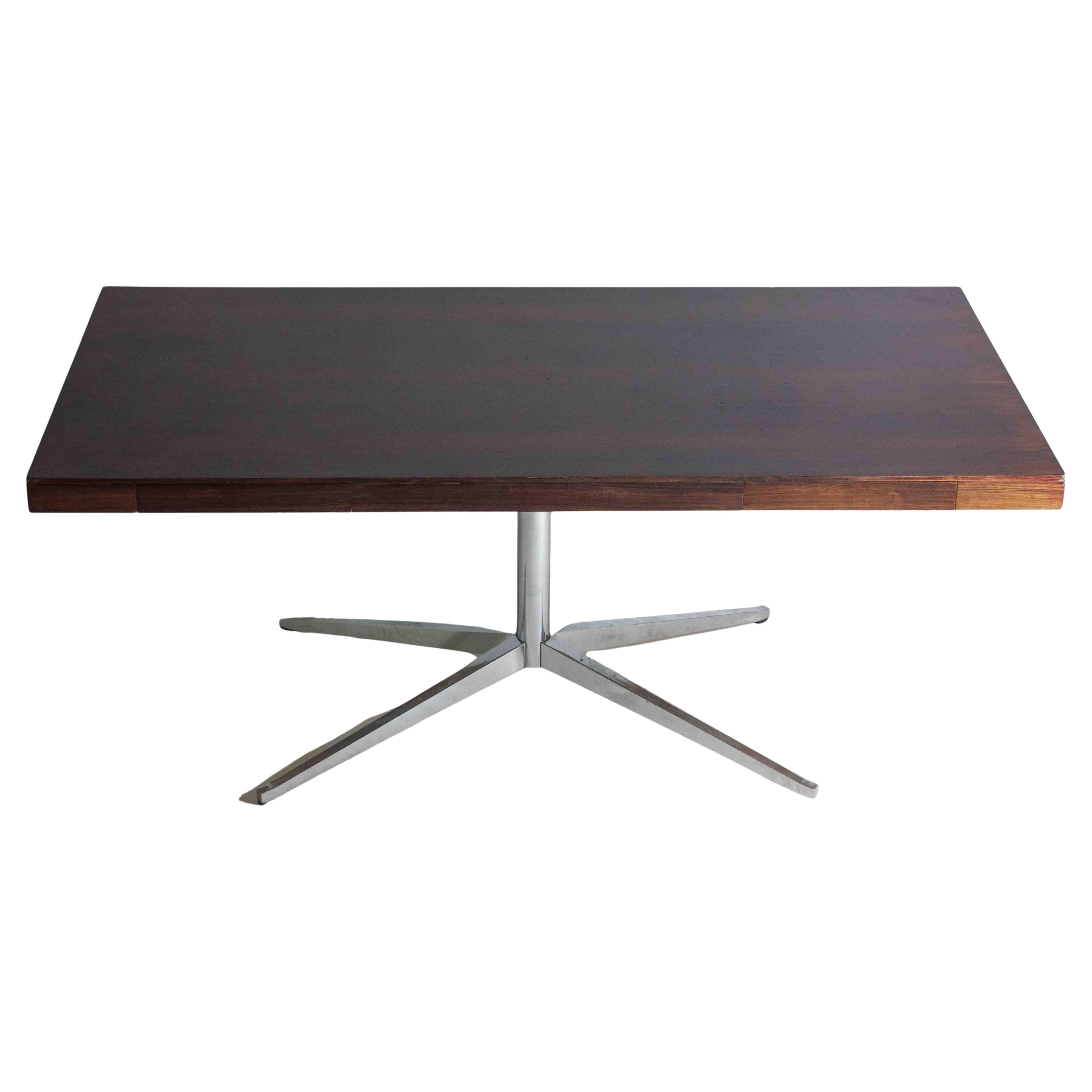 Executive partner desk in rosewood by Florence Knoll, 1970s