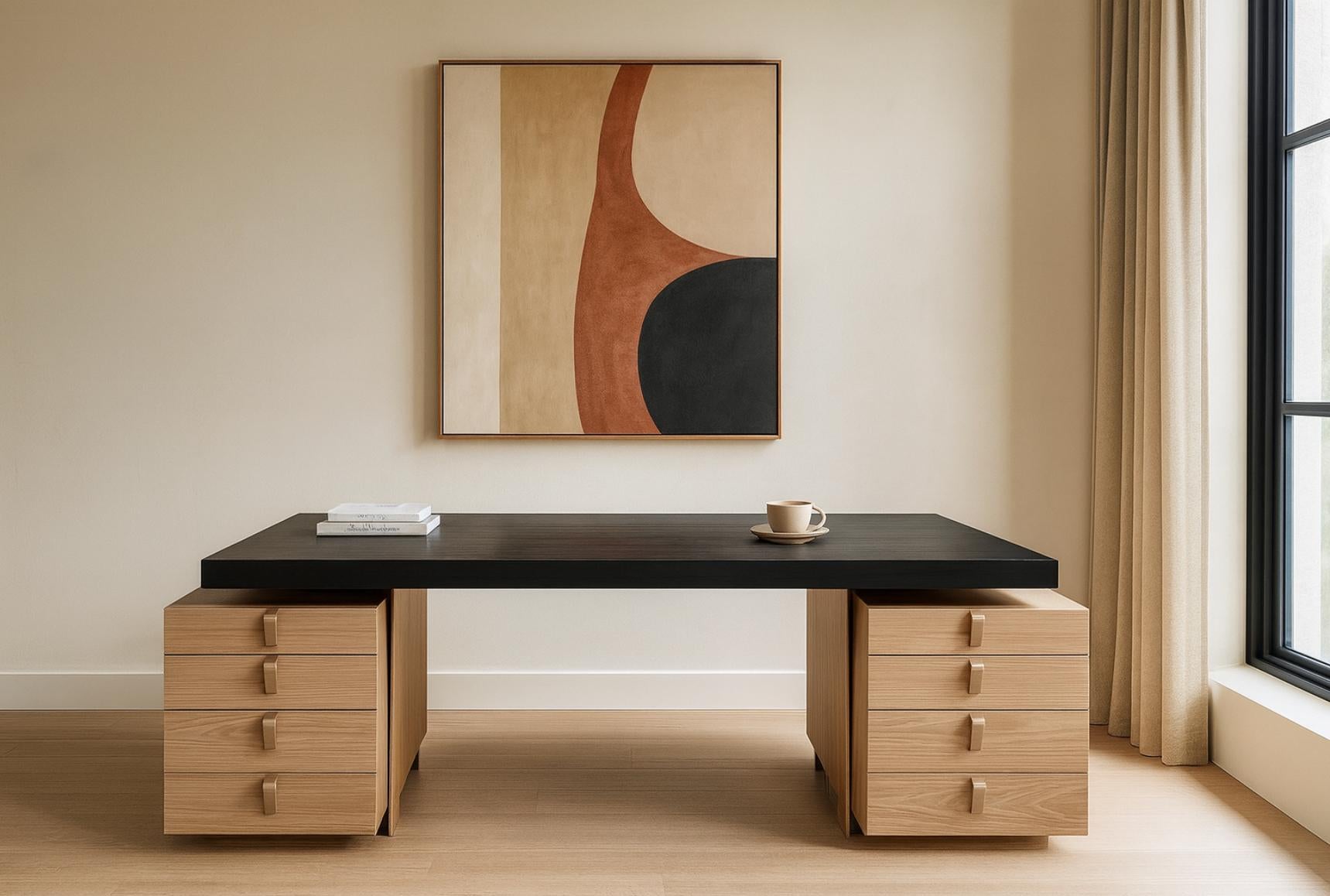 Aluminum Executive Partners Desk For Sale
