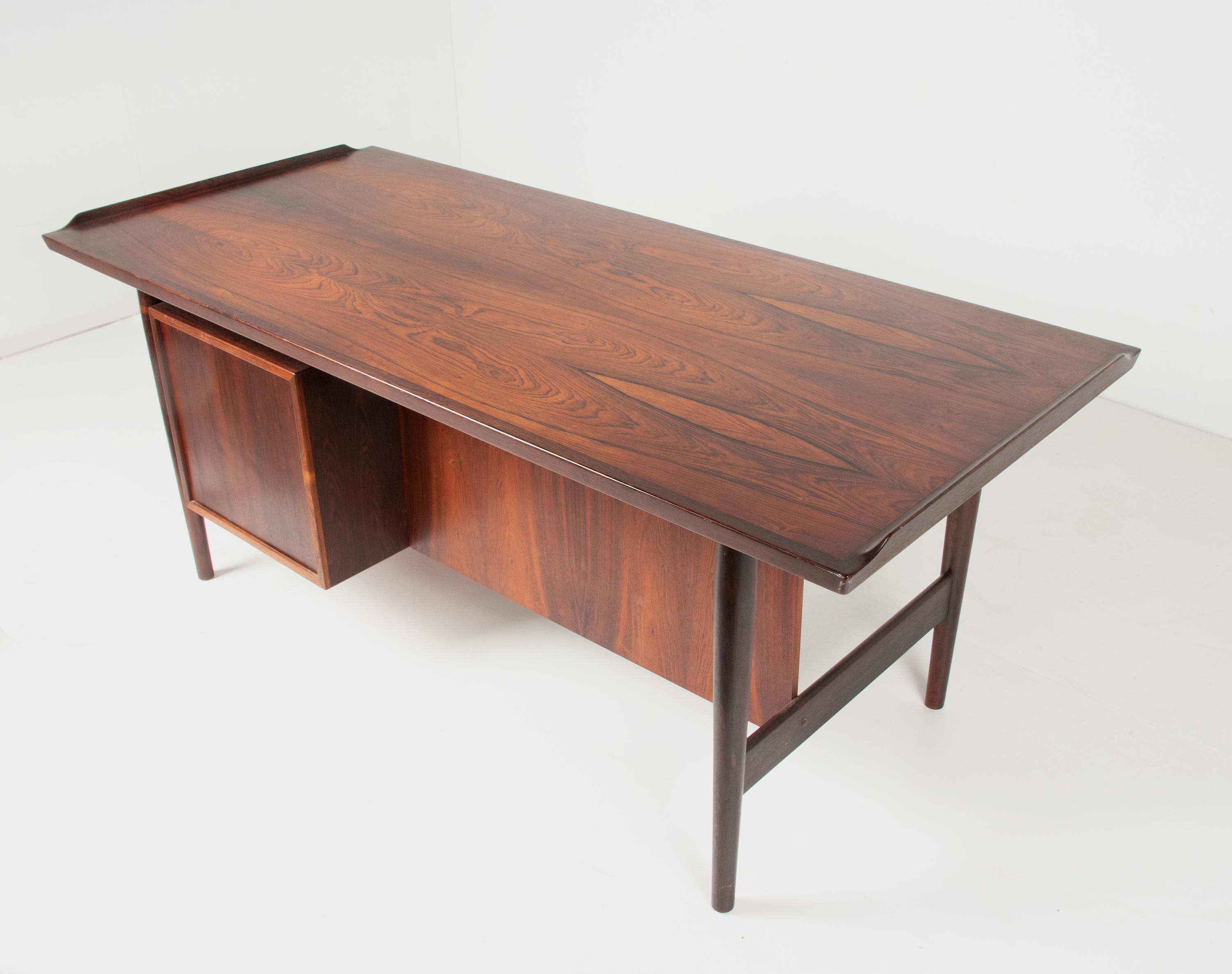 Danish Mid Century Executive Desk and Chair Designed by Arne Vodder, Made by Sibast For Sale